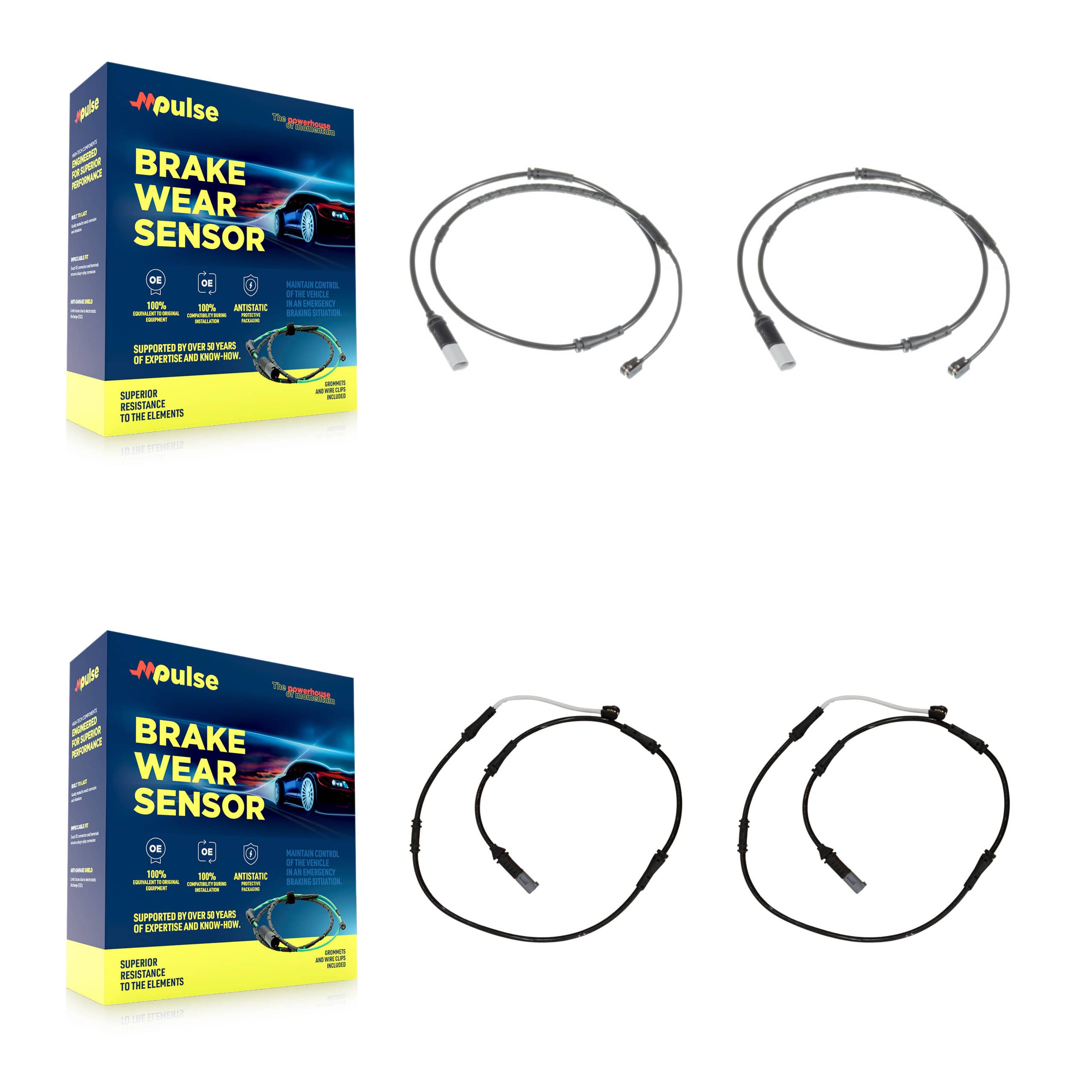 Mpulse - KSE-100120 - Front and Rear Disc Brake Pad Wear Sensor Kits
