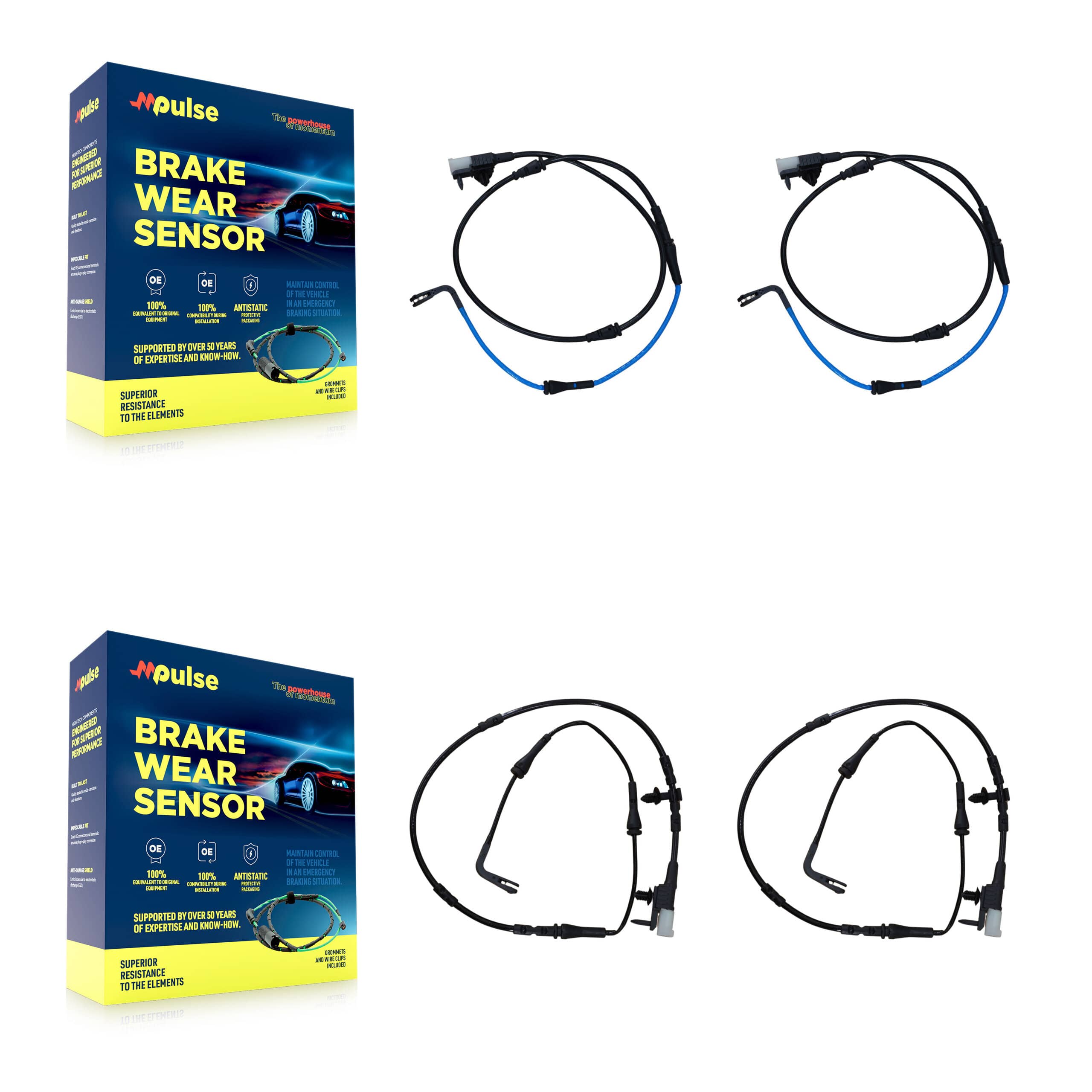 Mpulse - KSE-100134 - Front and Rear Disc Brake Pad Wear Sensor Kits