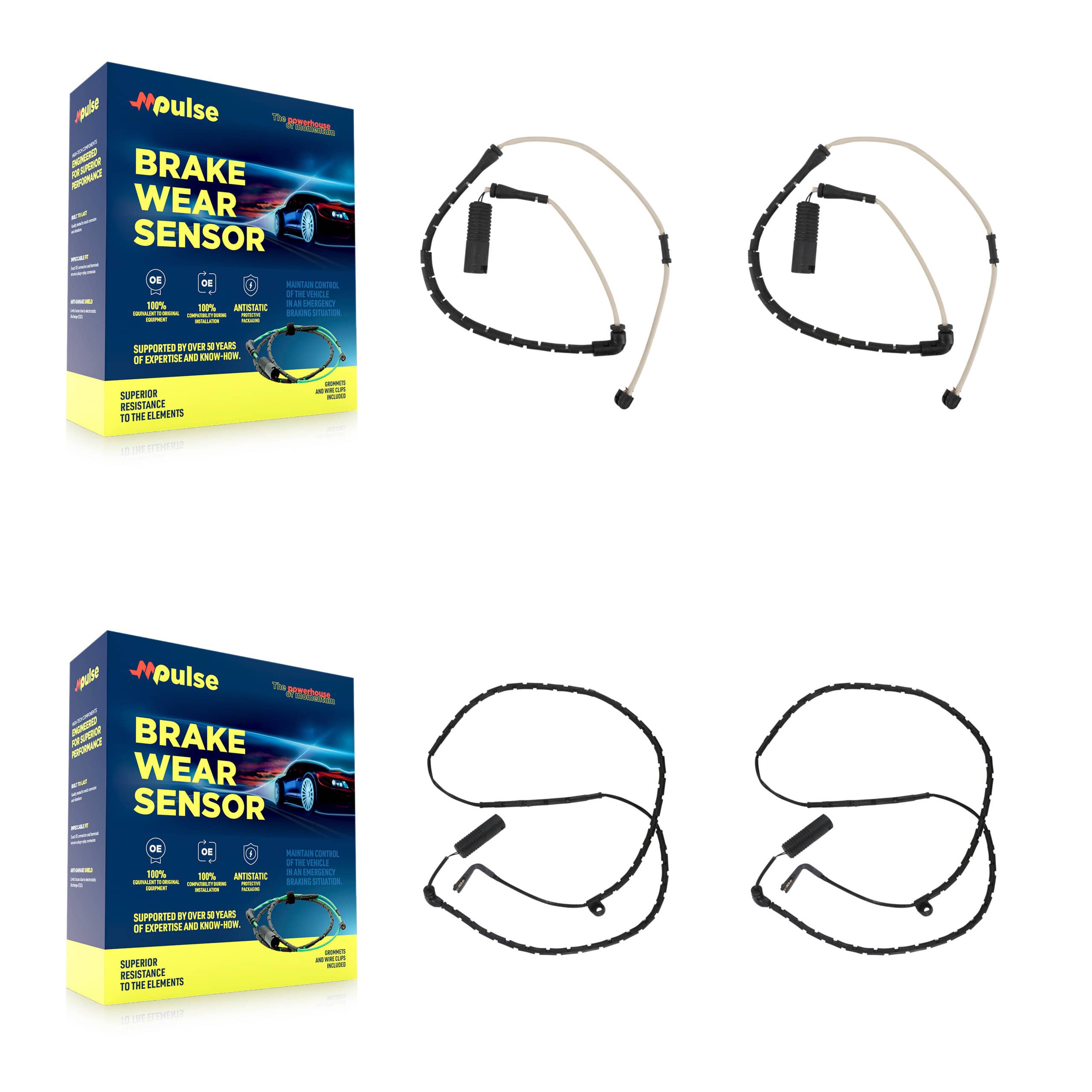 Mpulse - KSE-100220 - Front and Rear Disc Brake Pad Wear Sensor Kits