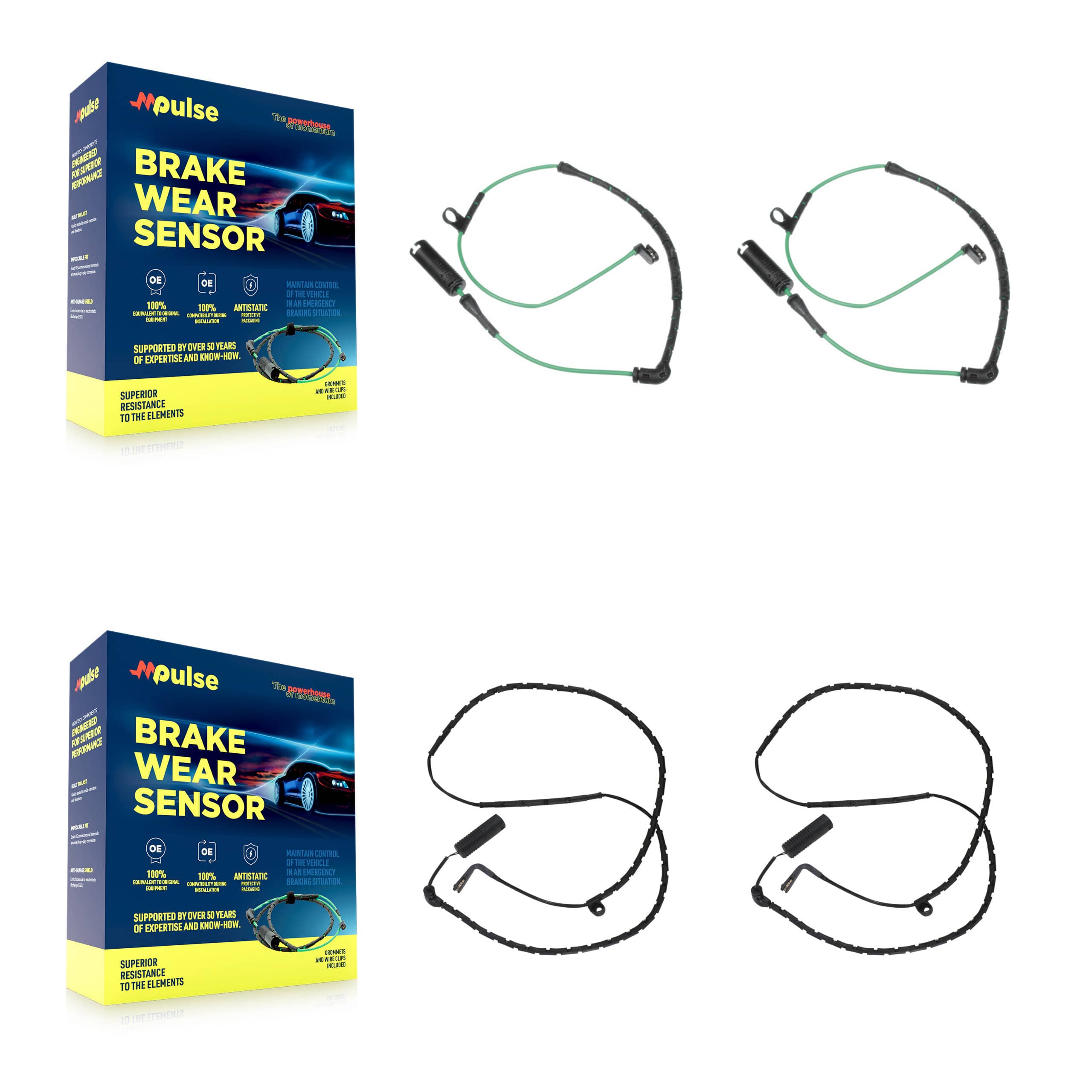 Mpulse - KSE-100223 - Front and Rear Disc Brake Pad Wear Sensor Kits