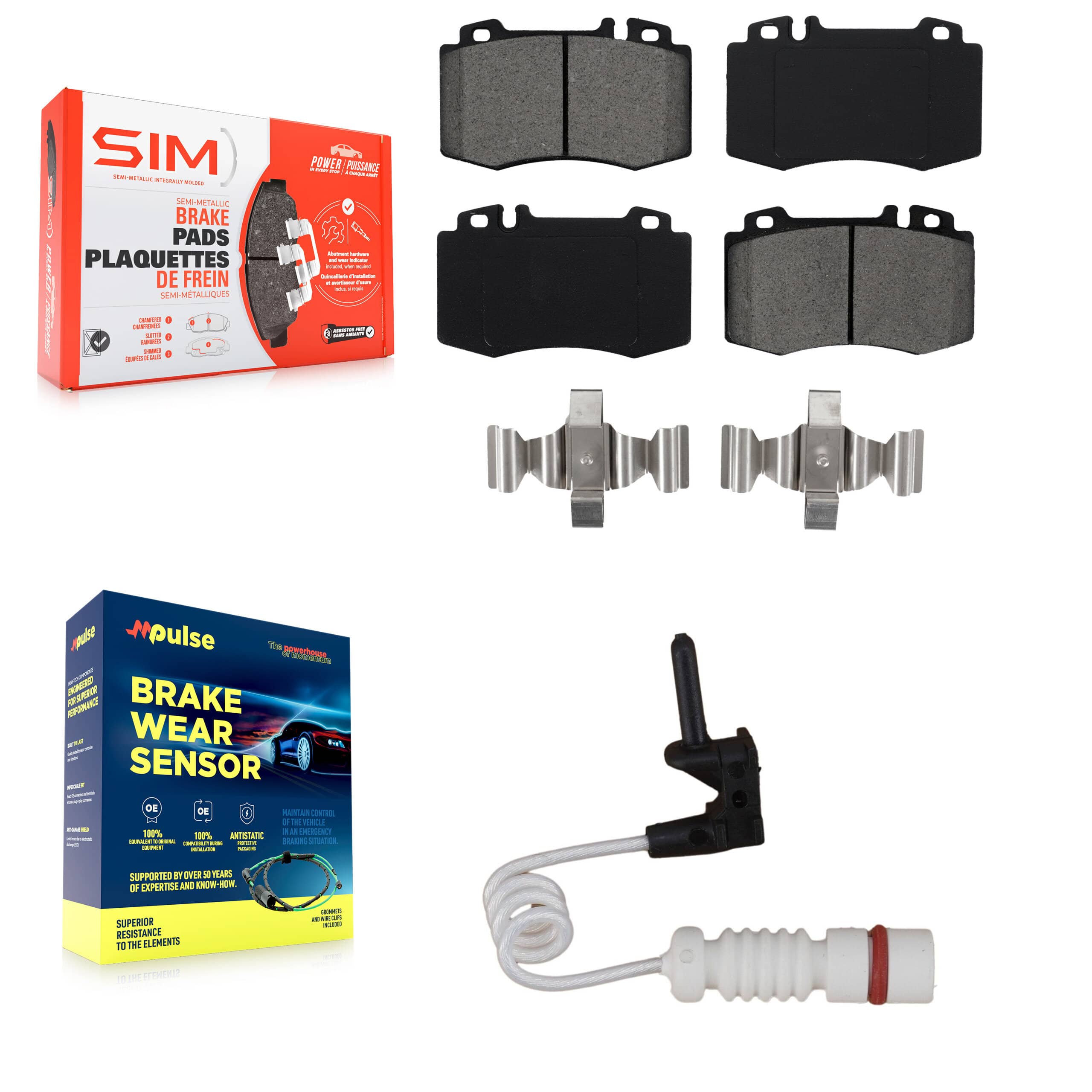 SIM - KSW-100337 - Front Disc Brake Pad Kits