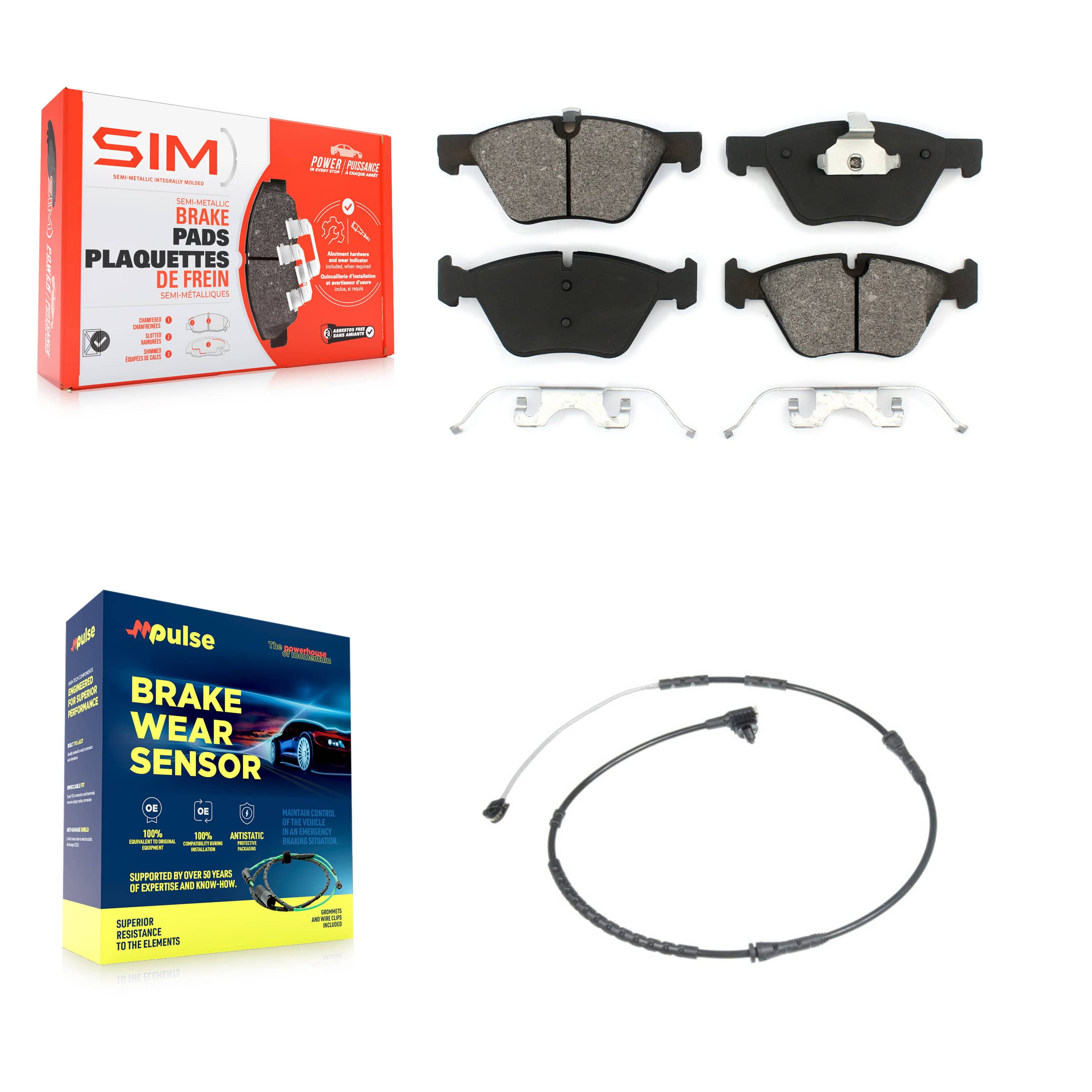 SIM - KSW-100340 - Front Disc Brake Pad Kits