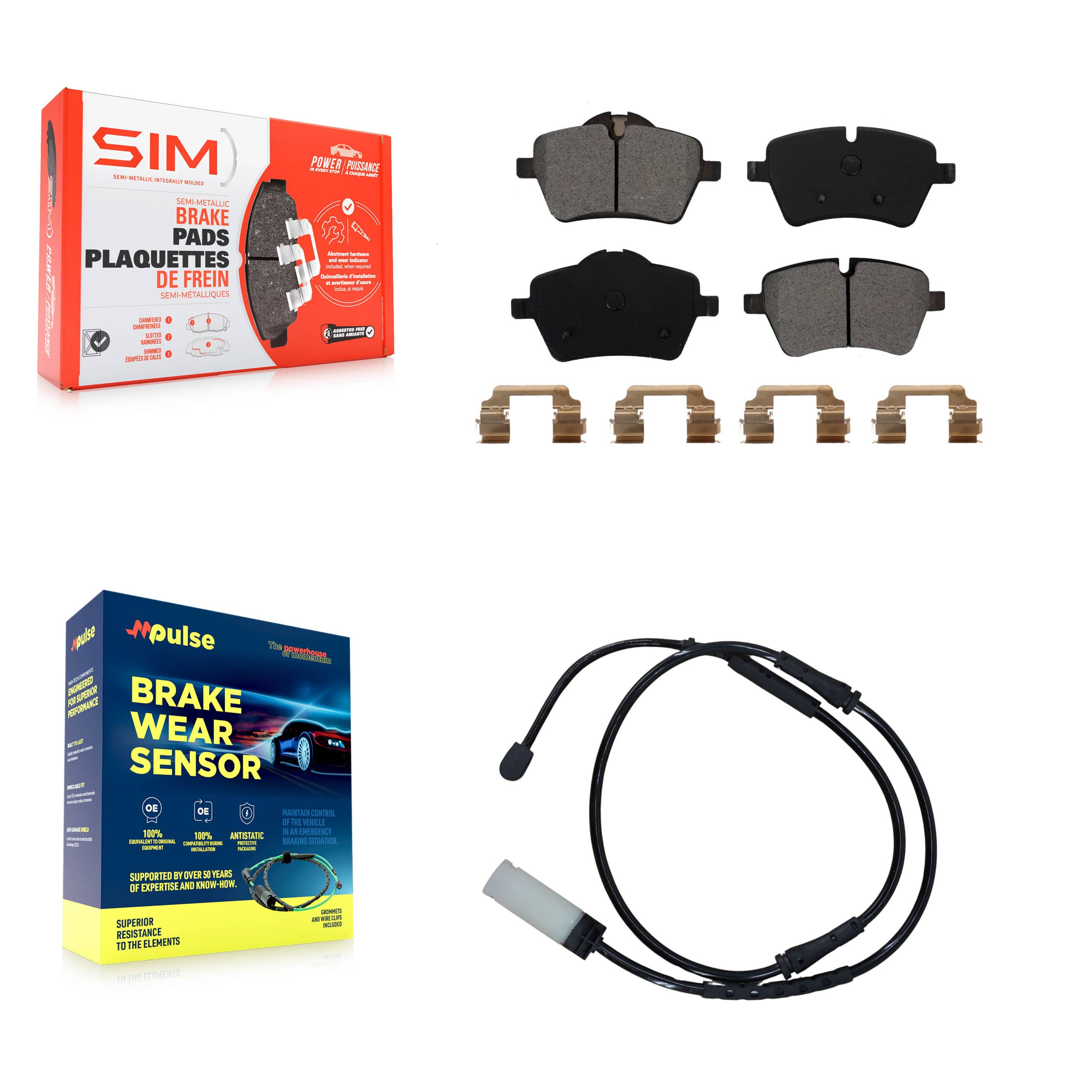 SIM - KSW-100356 - Front Disc Brake Pad Kits