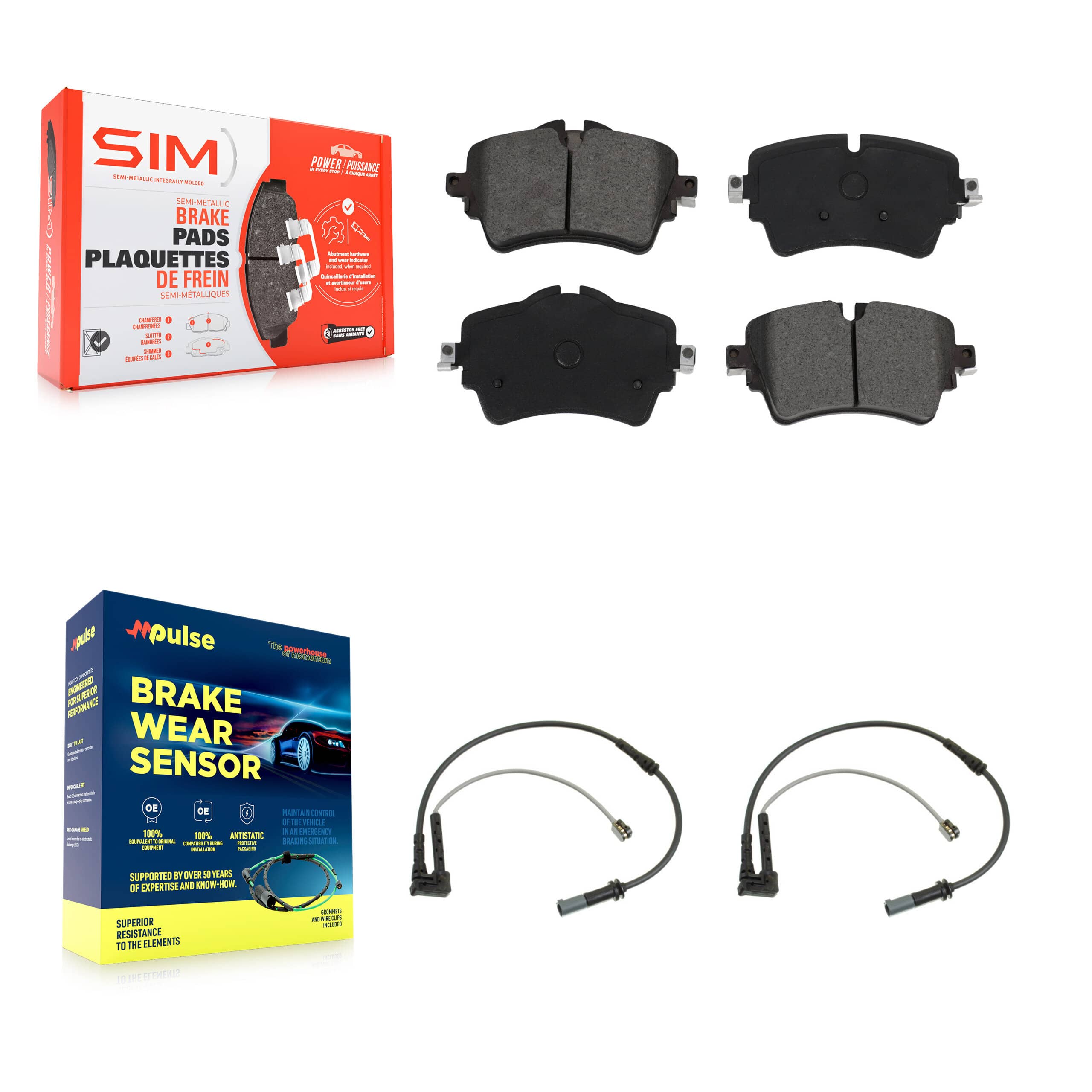 SIM - KSW-100411 - Front Disc Brake Pad Kits