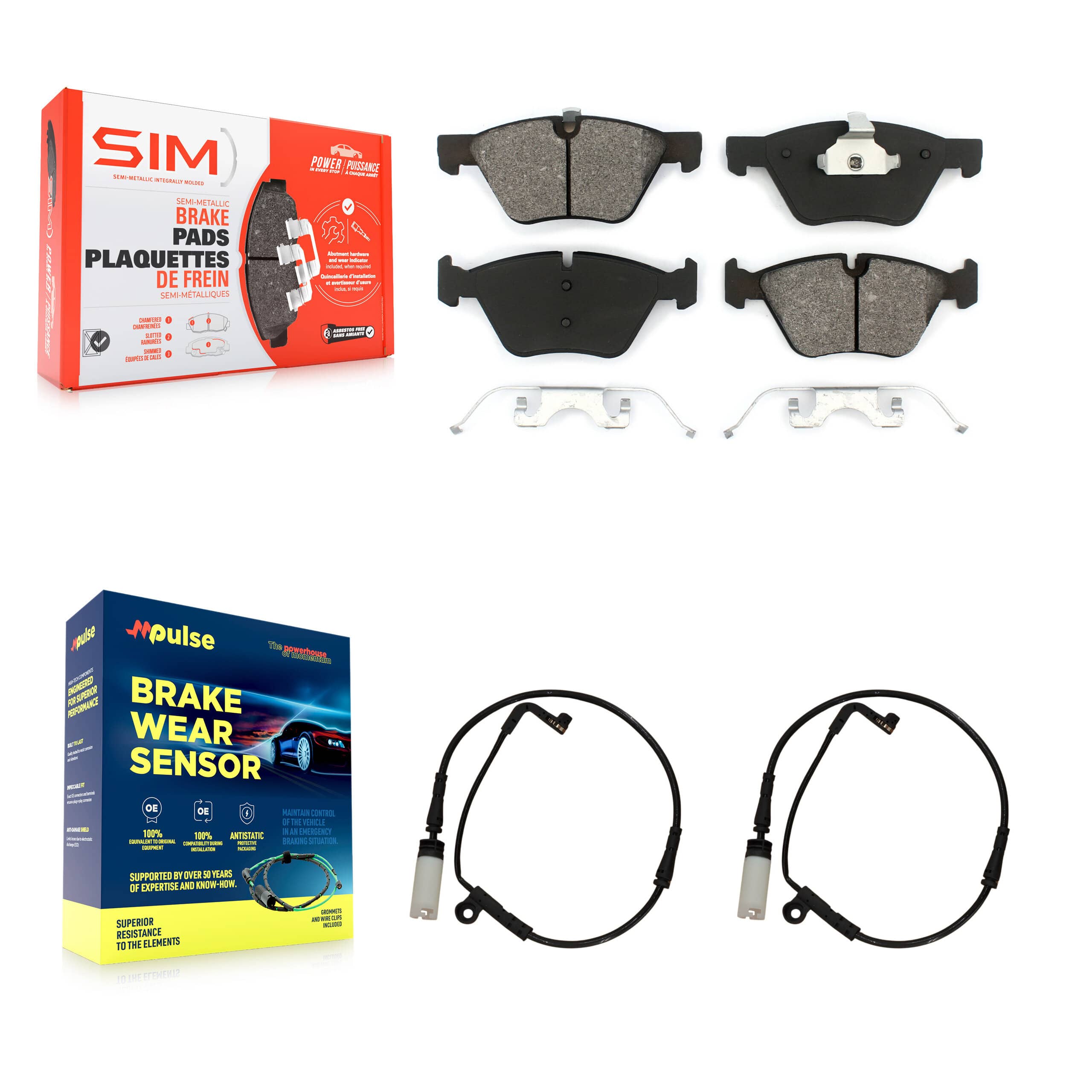 SIM - KSW-100478 - Front Disc Brake Pad Kits