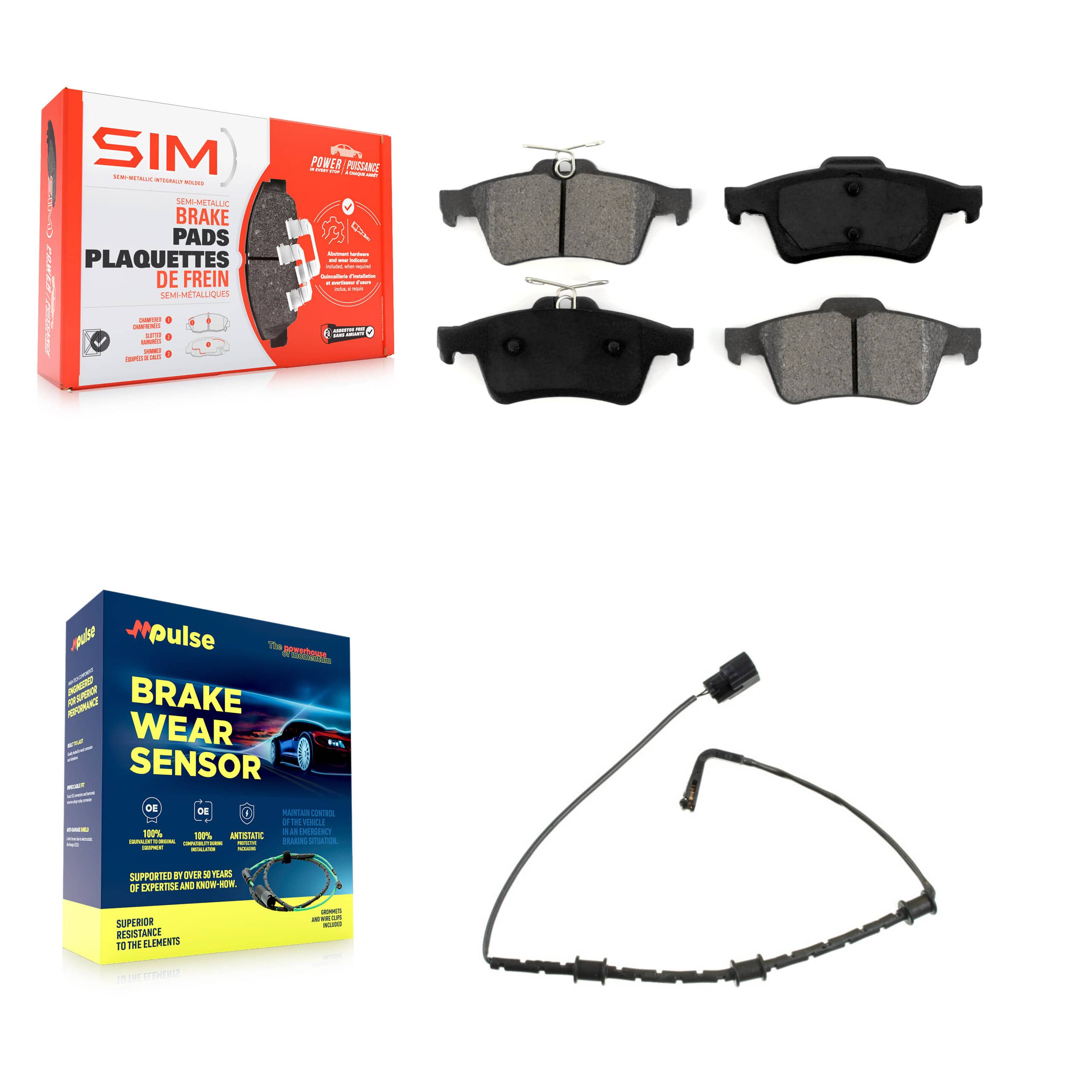 SIM - KSW-100508 - Rear Disc Brake Pad Kits