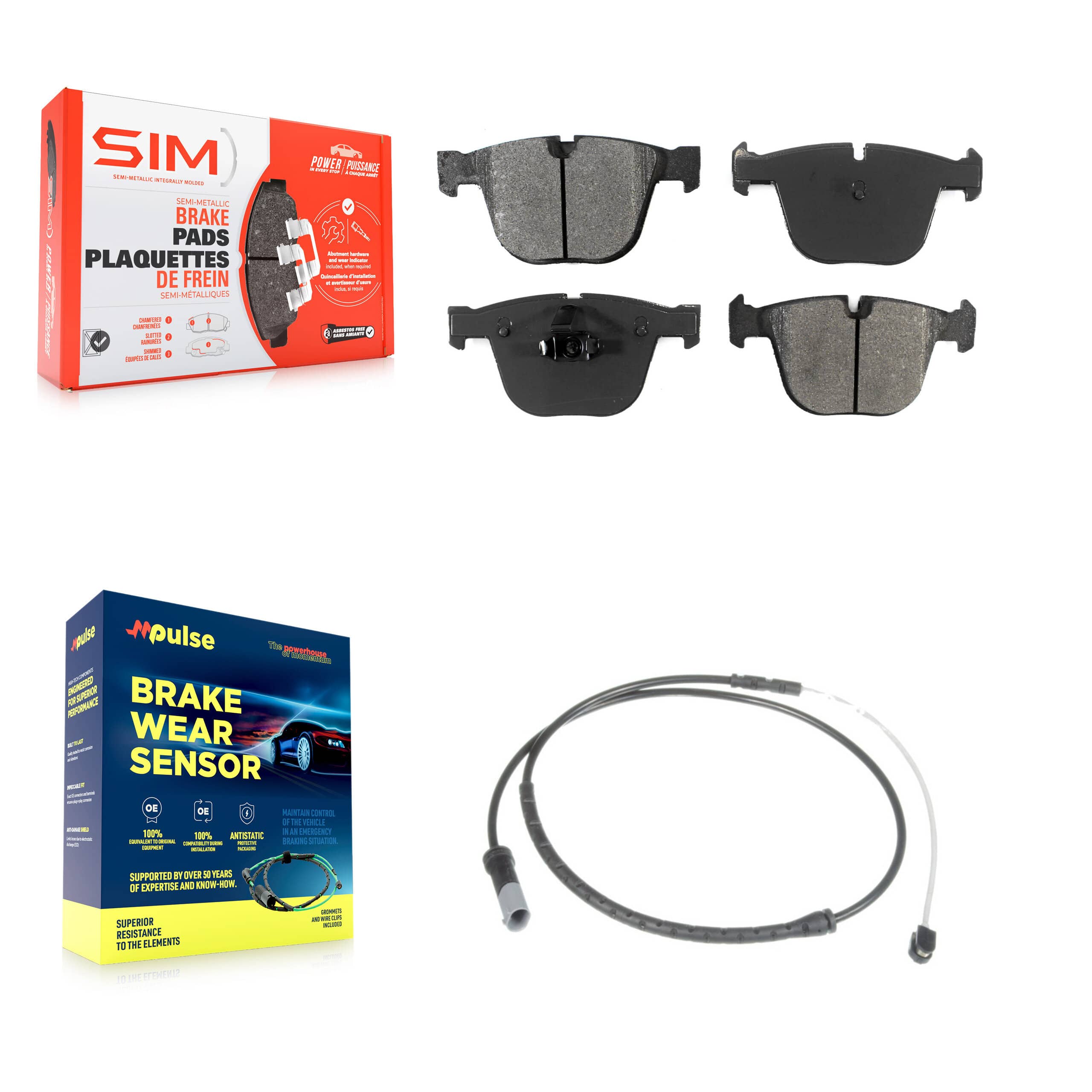 SIM - KSW-100513 - Rear Disc Brake Pad Kits