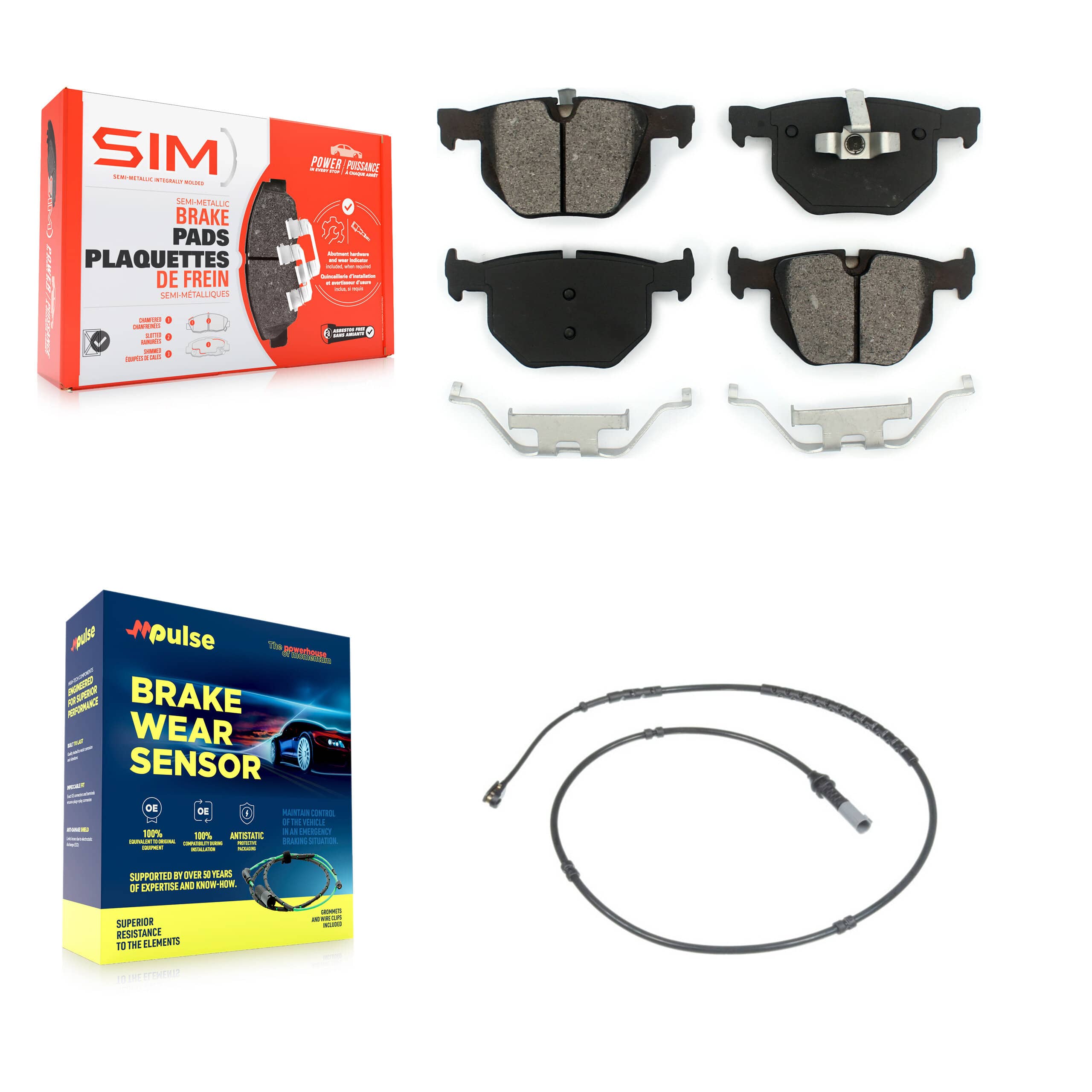 SIM - KSW-100553 - Rear Disc Brake Pad Kits