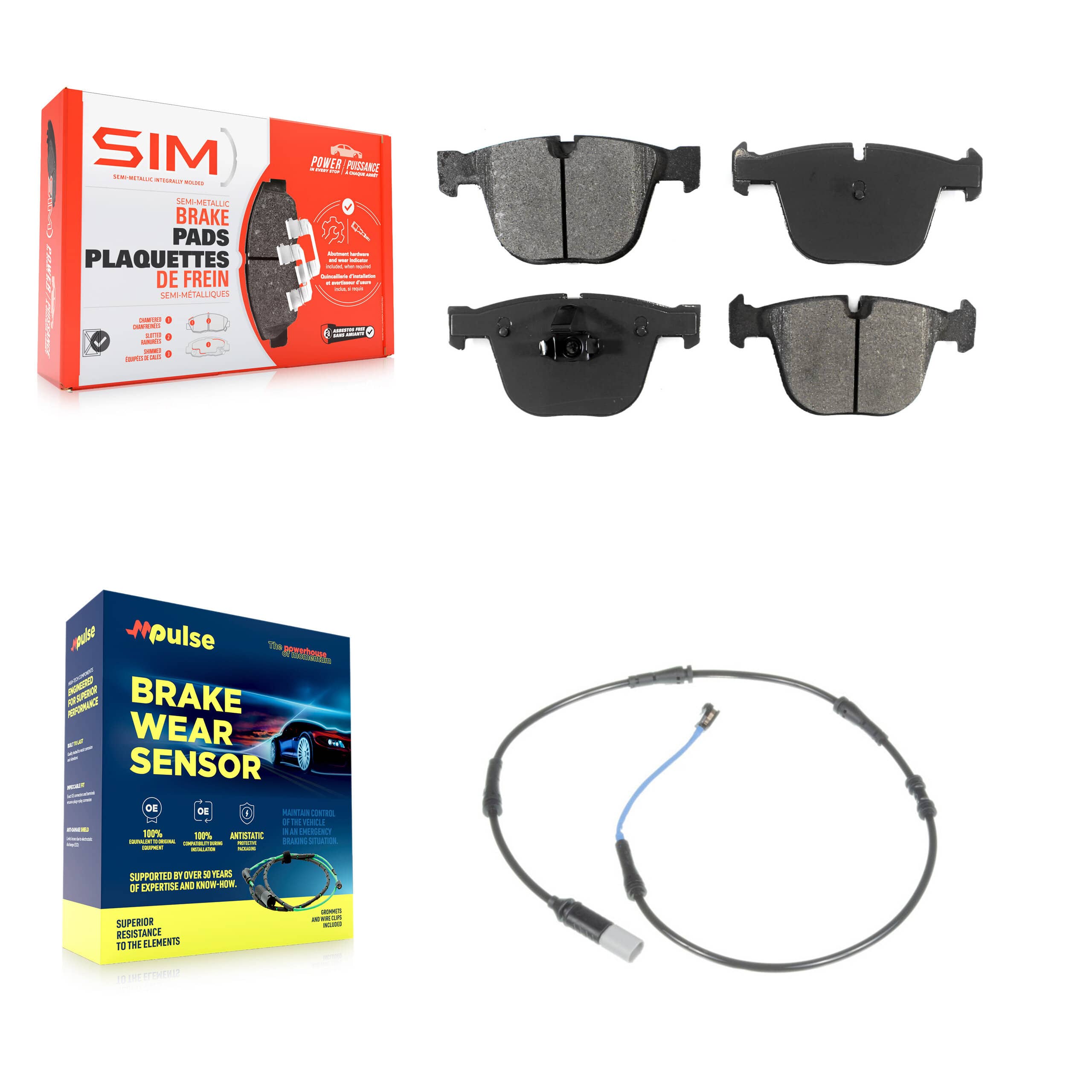 SIM - KSW-100576 - Rear Disc Brake Pad Kits