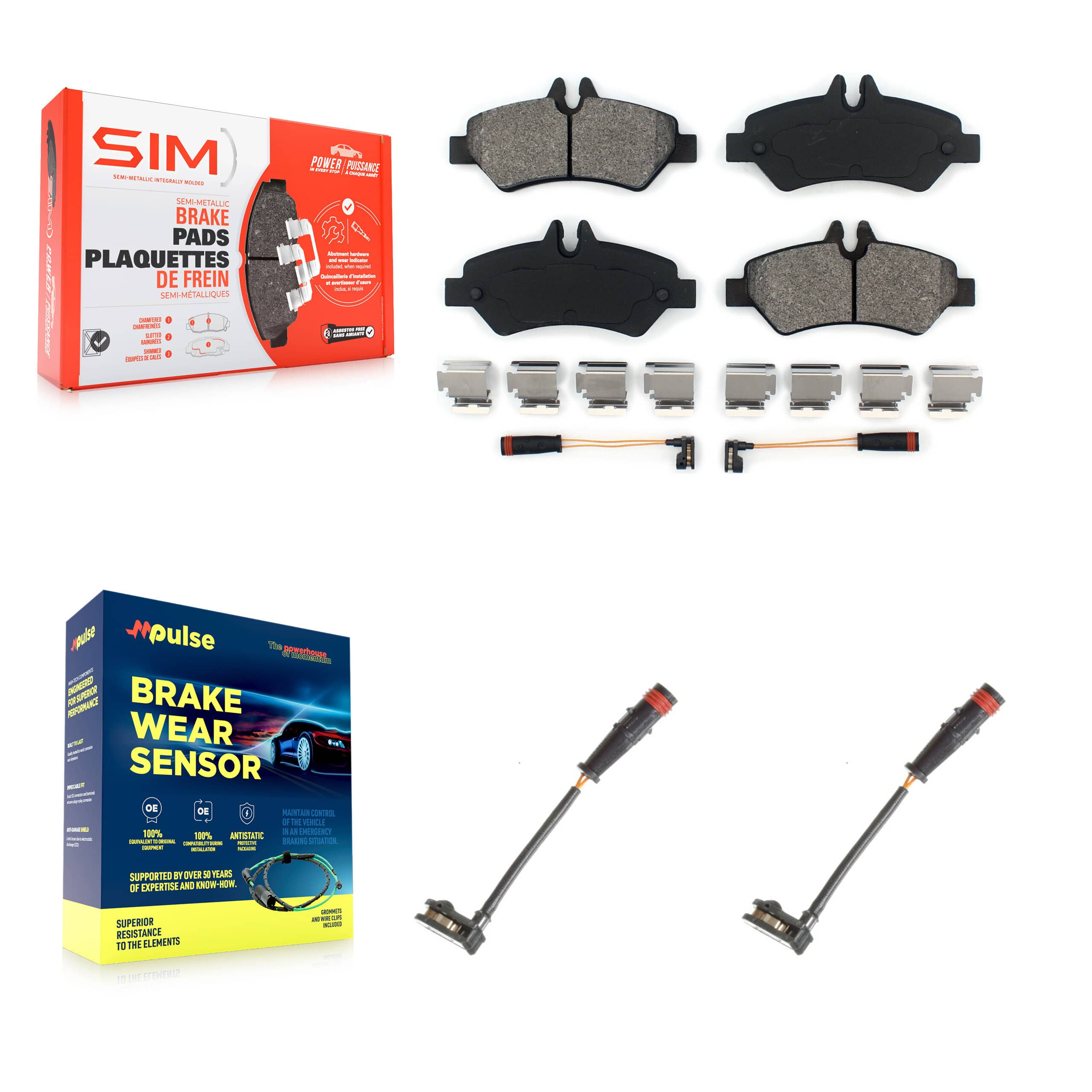 SIM - KSW-100609 - Rear Disc Brake Pad Kits