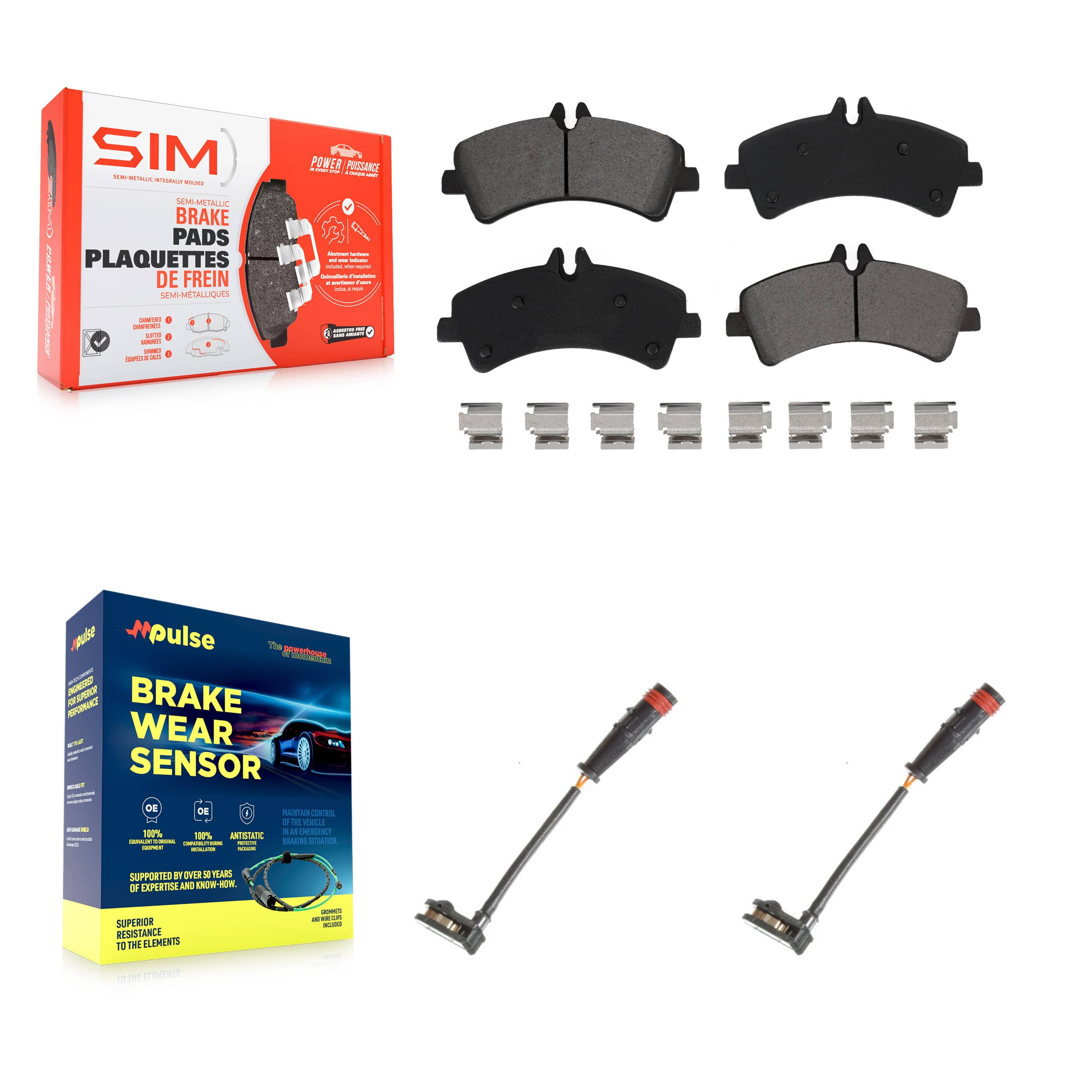 SIM - KSW-100610 - Rear Disc Brake Pad Kits