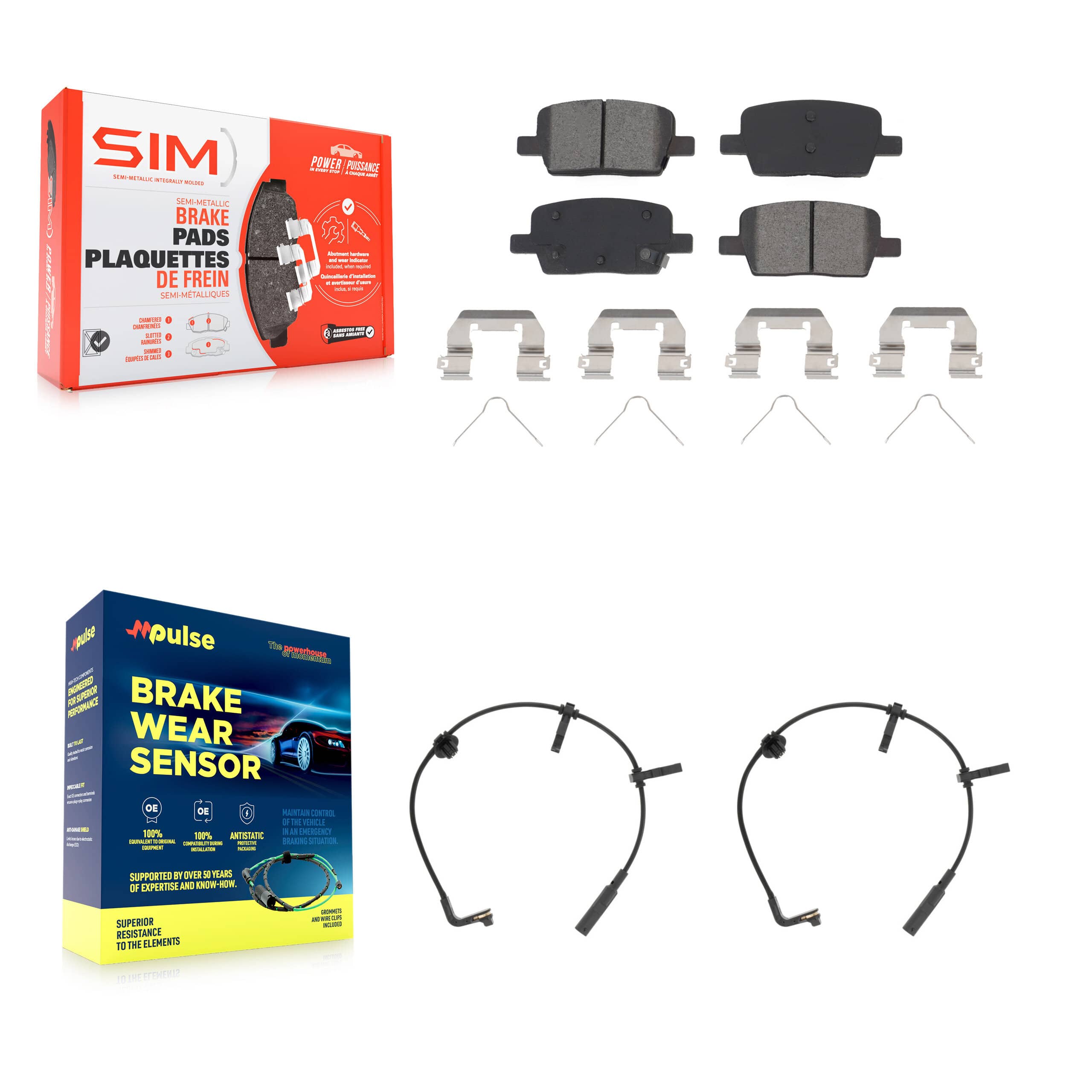 SIM - KSW-100621 - Rear Disc Brake Pad Kits