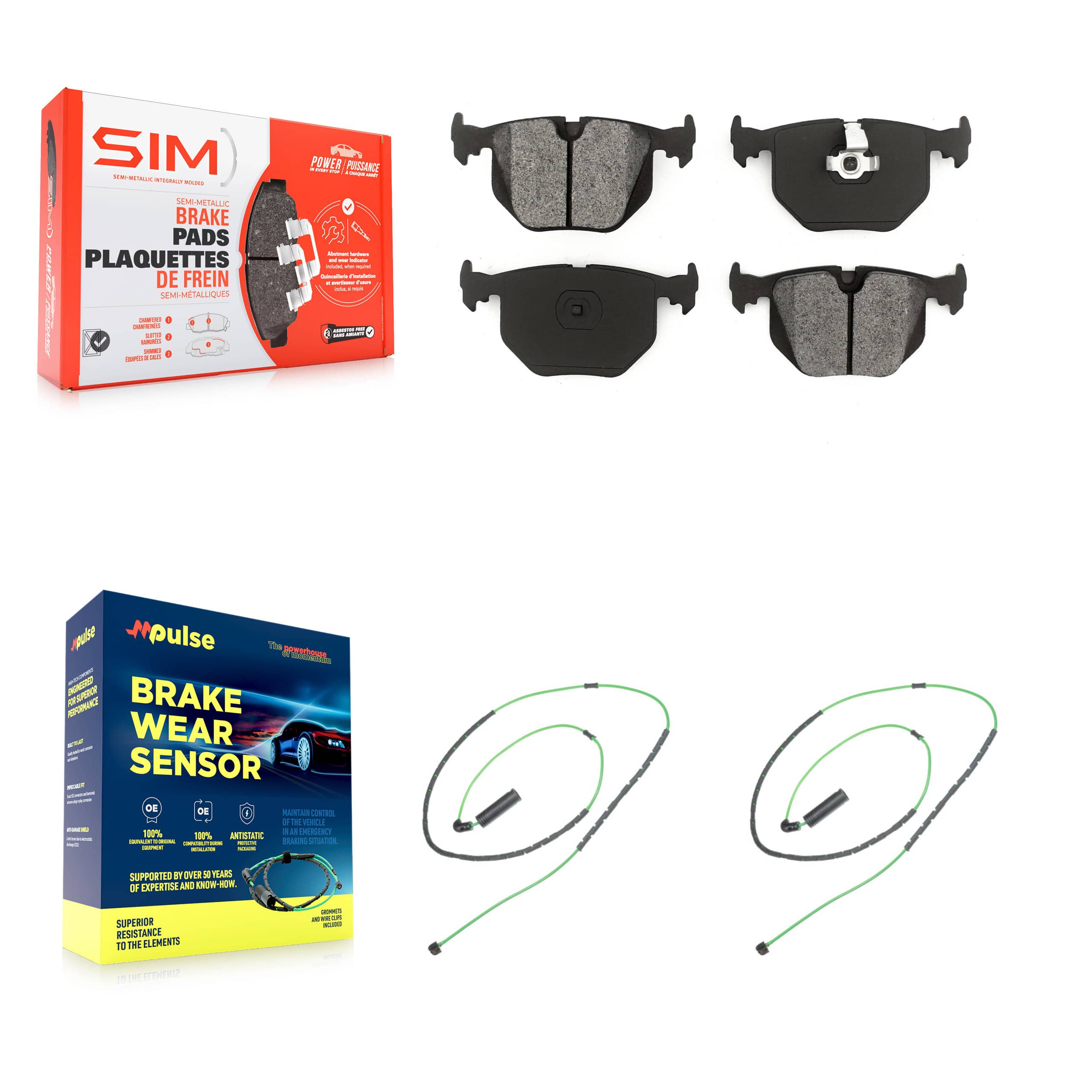 SIM - KSW-100624 - Rear Disc Brake Pad Kits