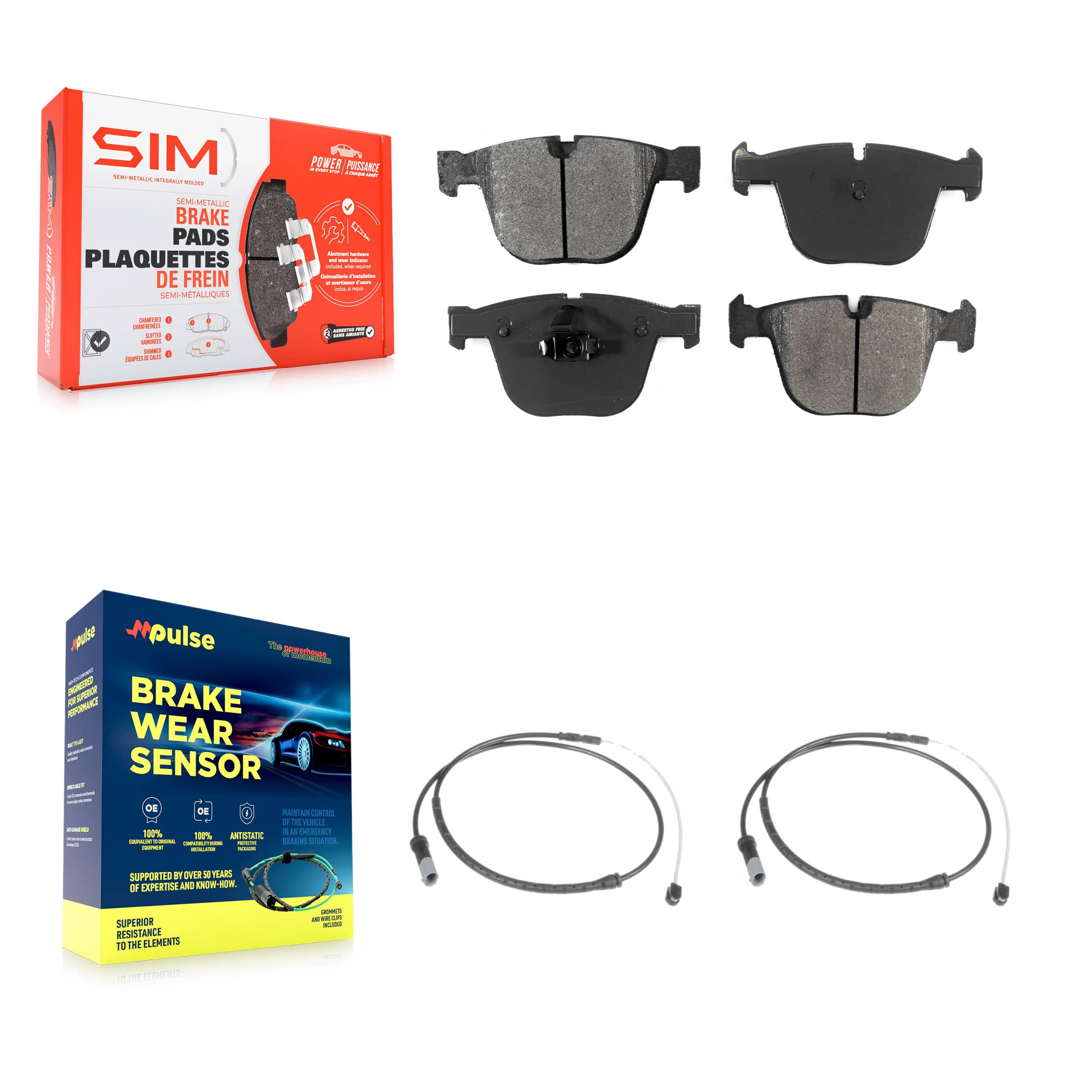 SIM - KSW-100630 - Rear Disc Brake Pad Kits