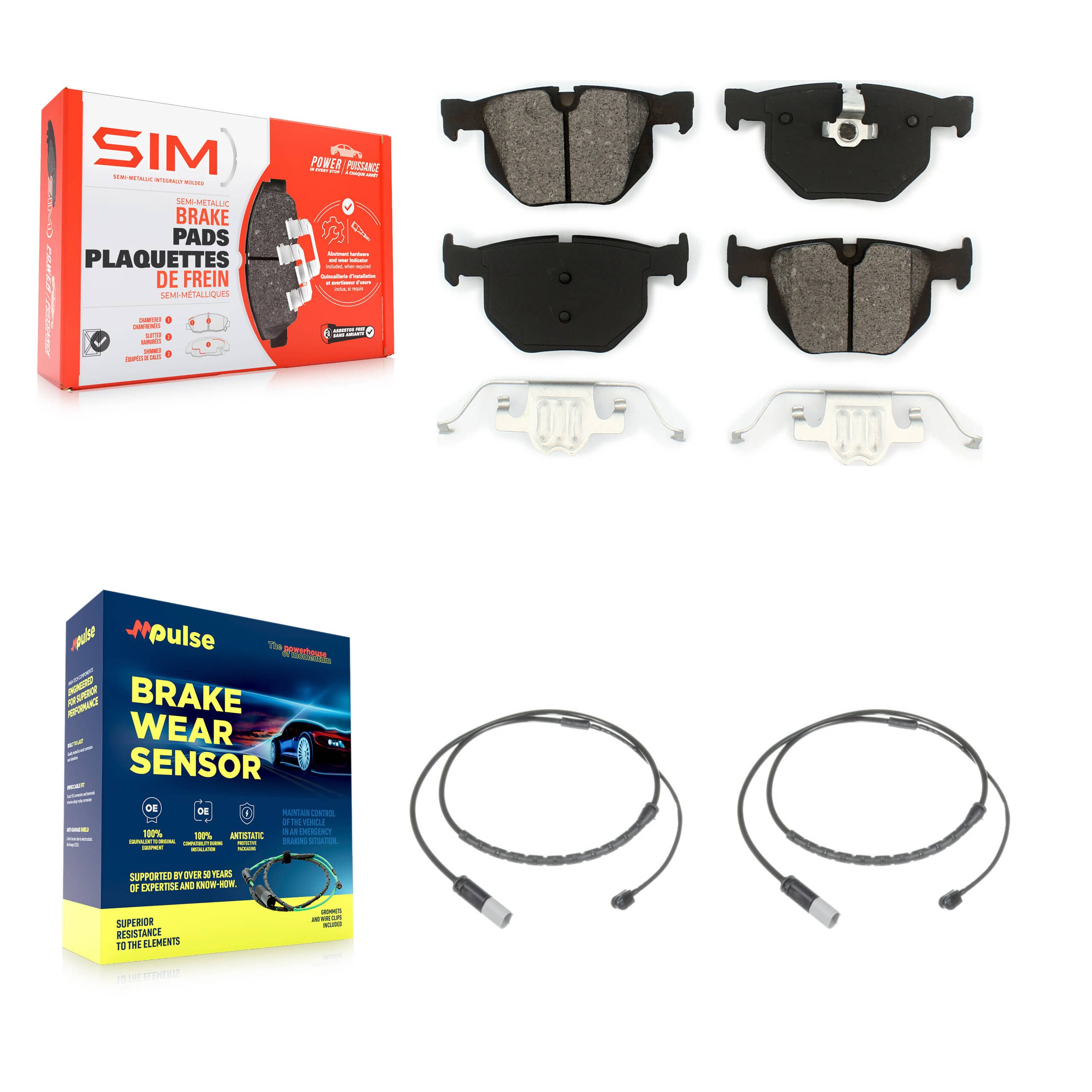 SIM - KSW-100632 - Rear Disc Brake Pad Kits
