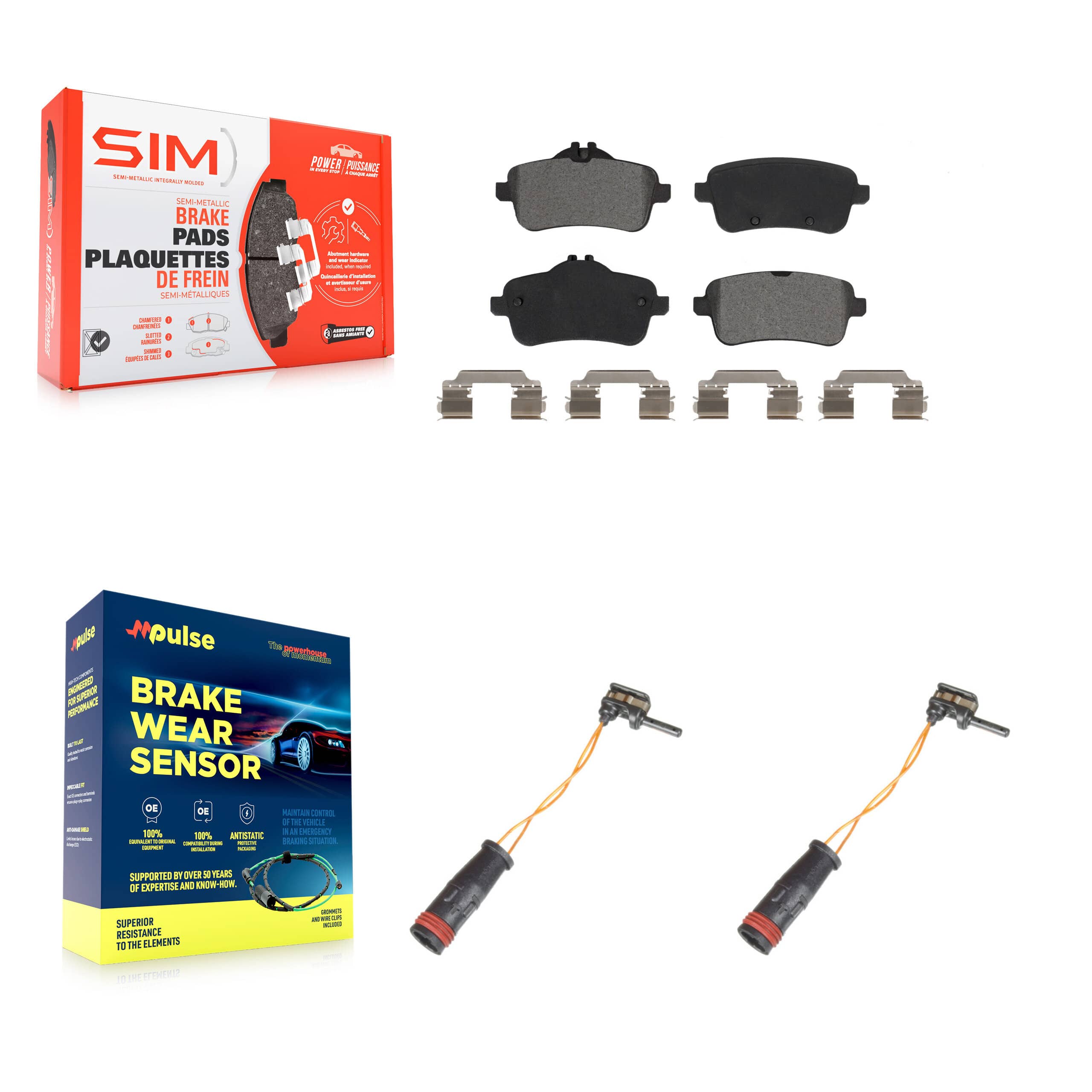 SIM - KSW-100637 - Rear Disc Brake Pad Kits