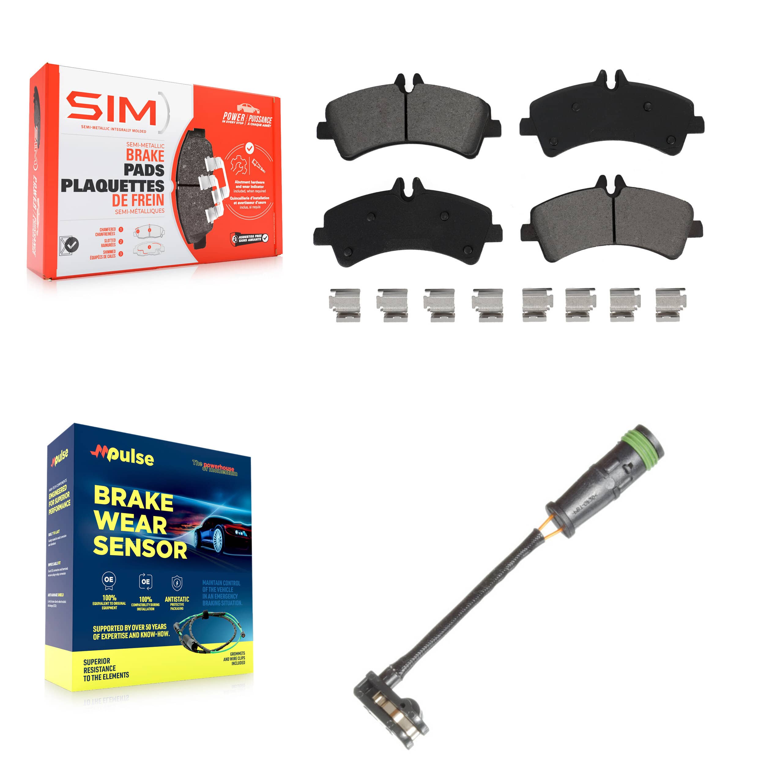 SIM - KSW-100703 - Rear Disc Brake Pad Kits