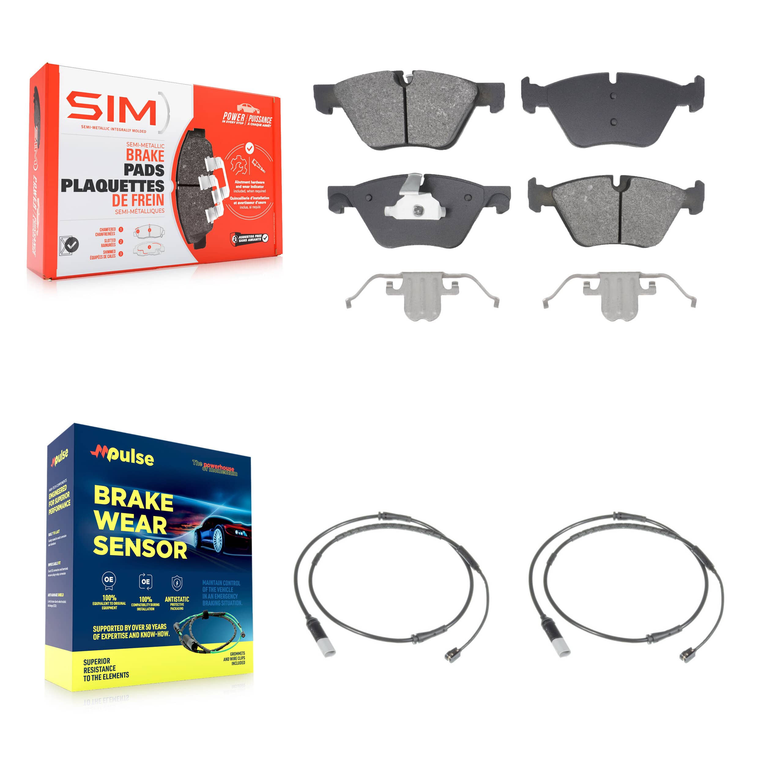 SIM - KSW-100766 - Front Disc Brake Pad Kits