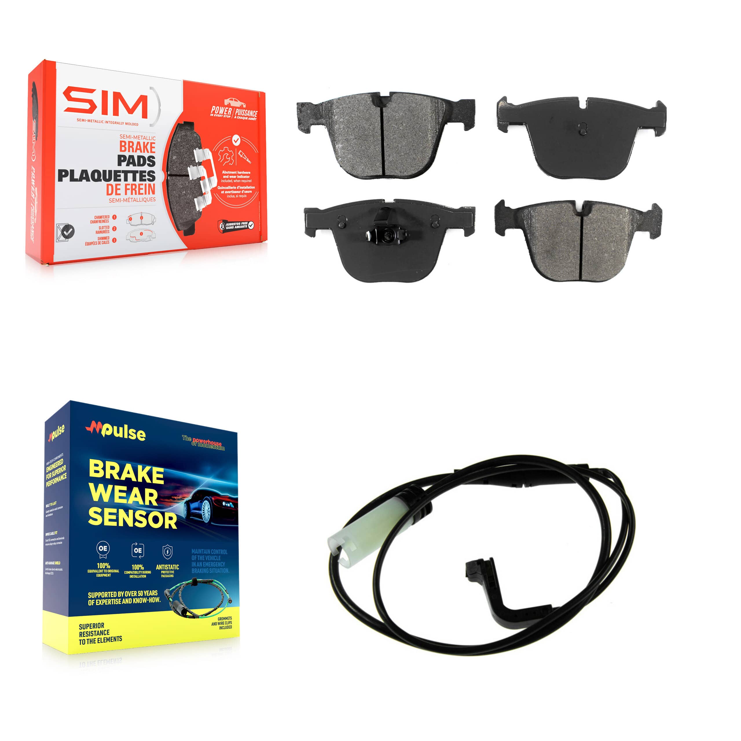 SIM - KSW-100924 - Rear Disc Brake Pad Kits