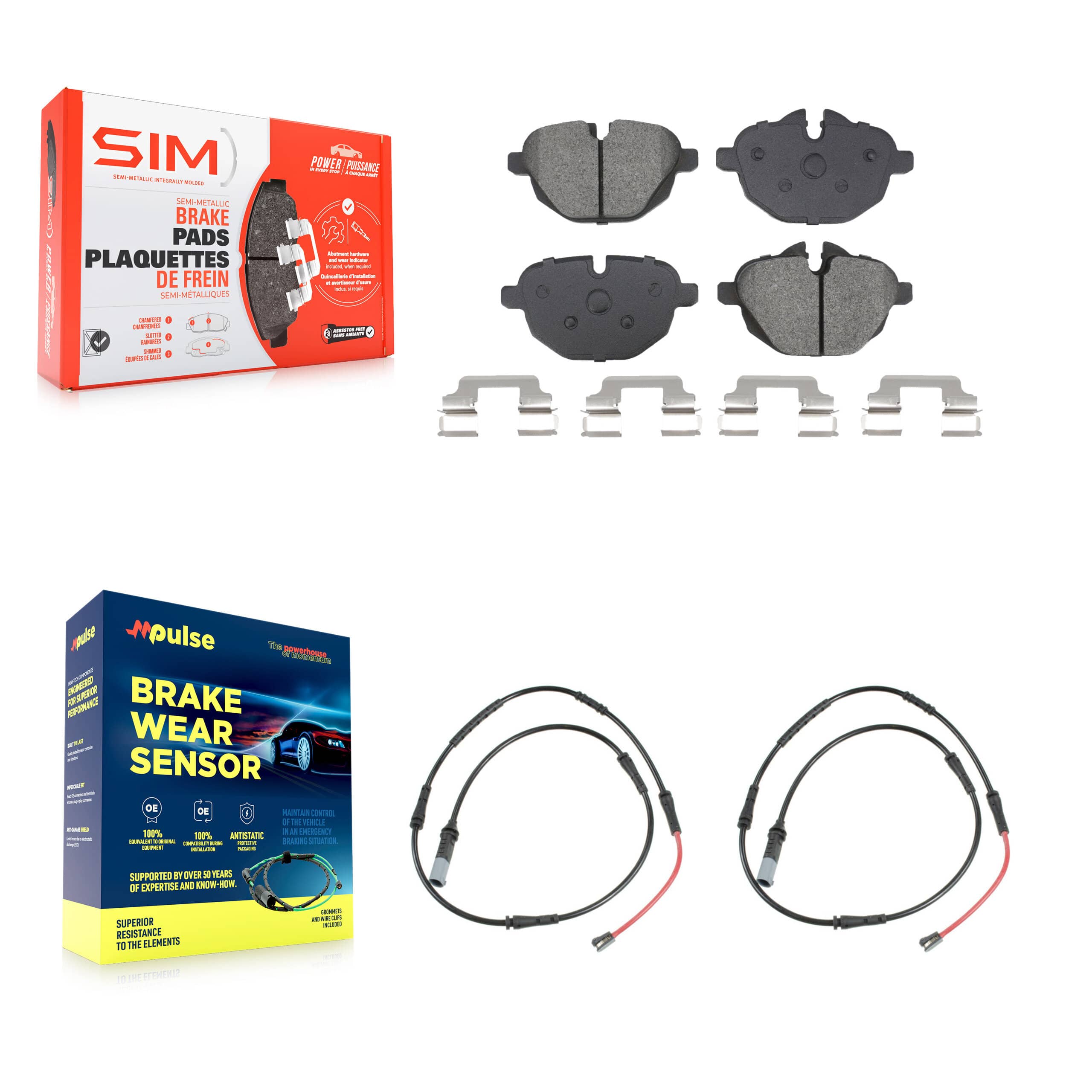 SIM - KSW-100927 - Rear Disc Brake Pad Kits
