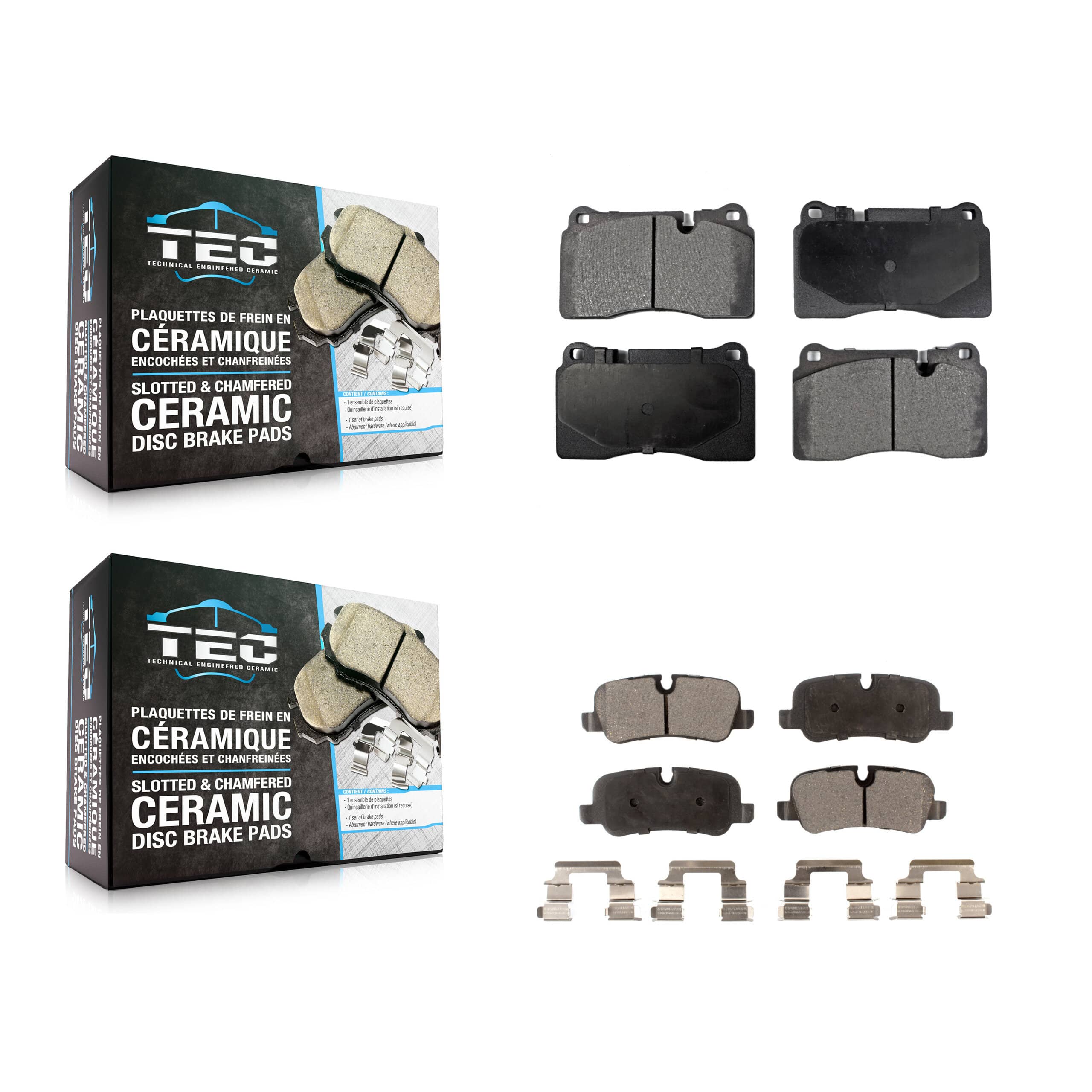 TEC - KTC-100087 - Front and Rear Disc Brake Pad Kits