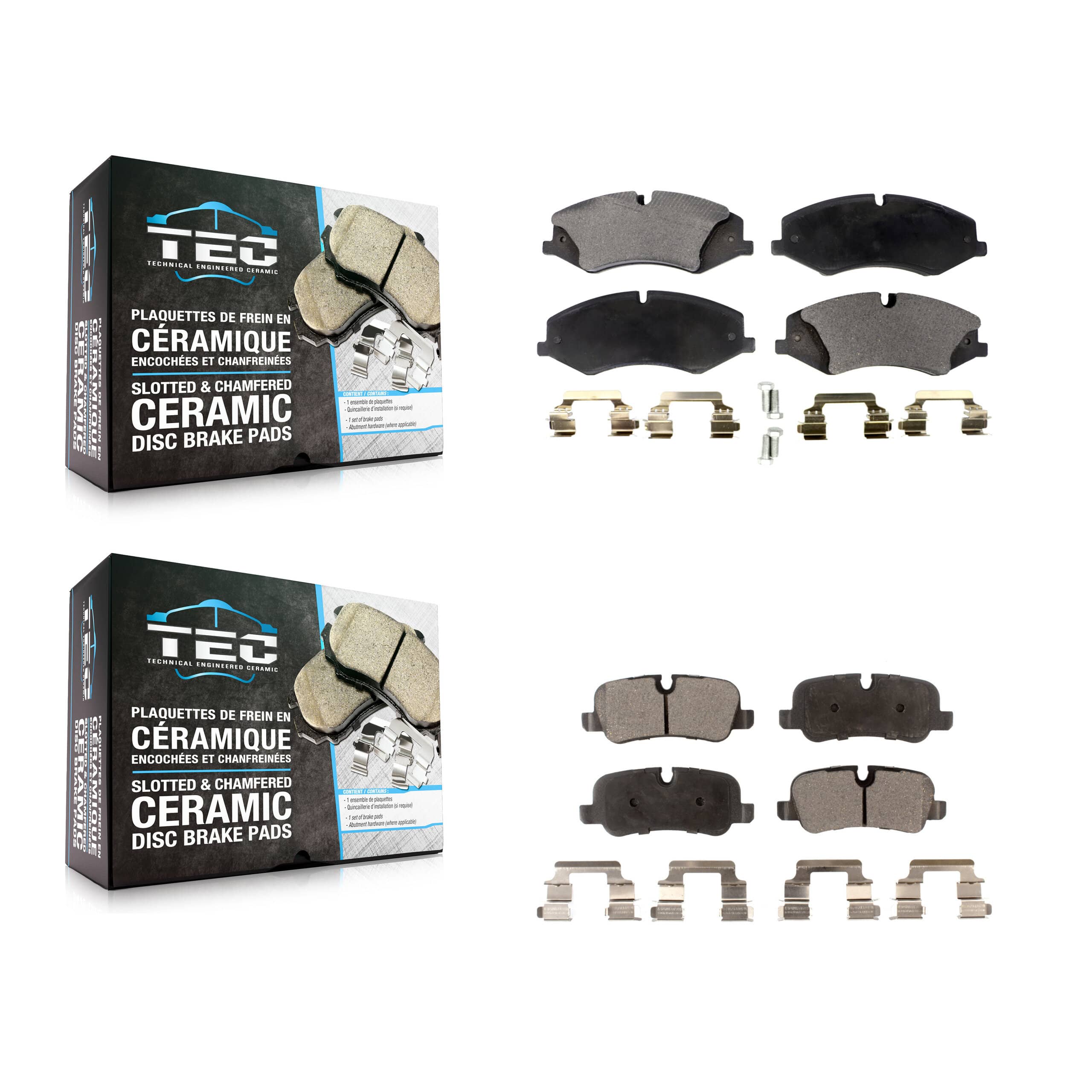 TEC - KTC-100203 - Front and Rear Disc Brake Pad Kits