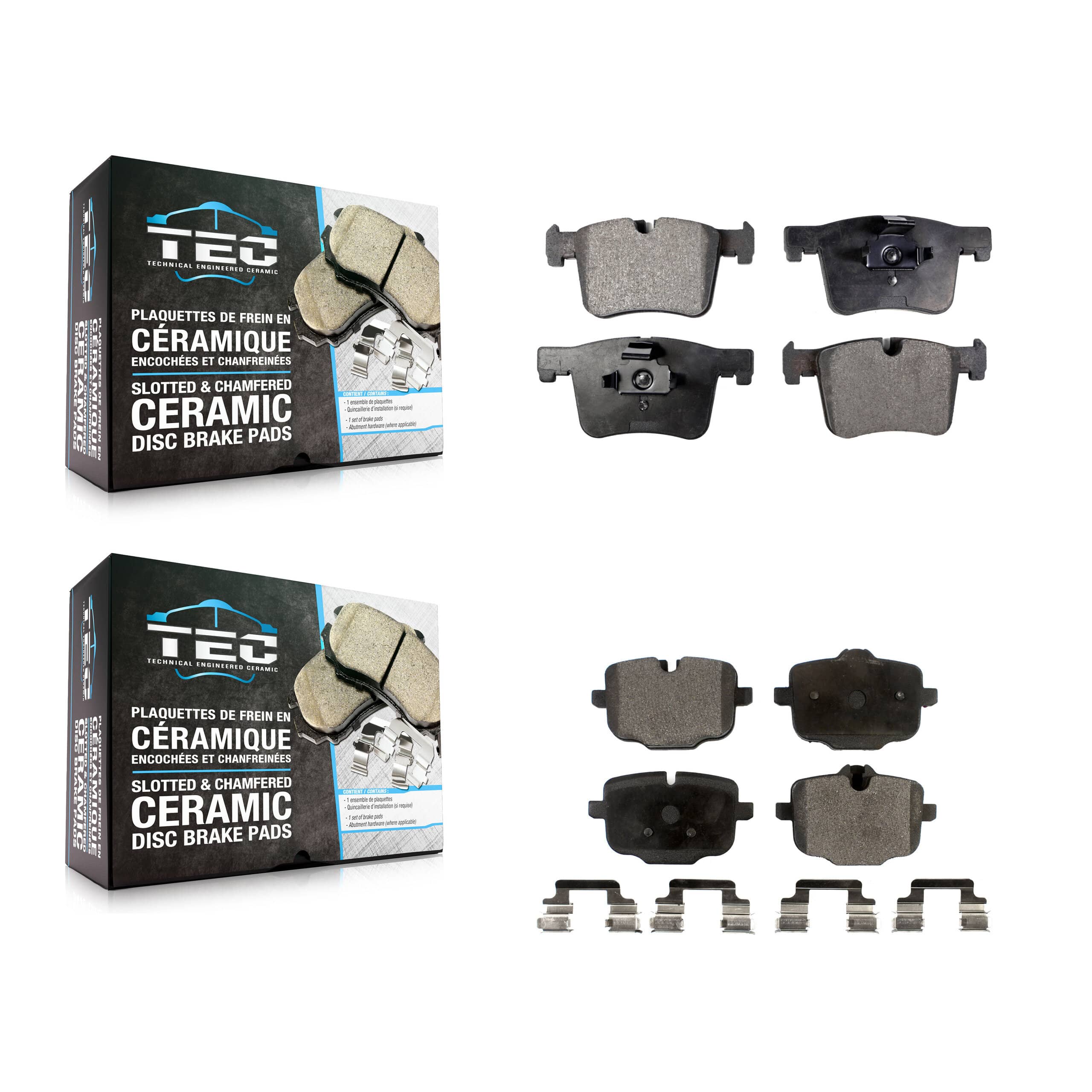 TEC - KTC-100247 - Front and Rear Disc Brake Pad Kits
