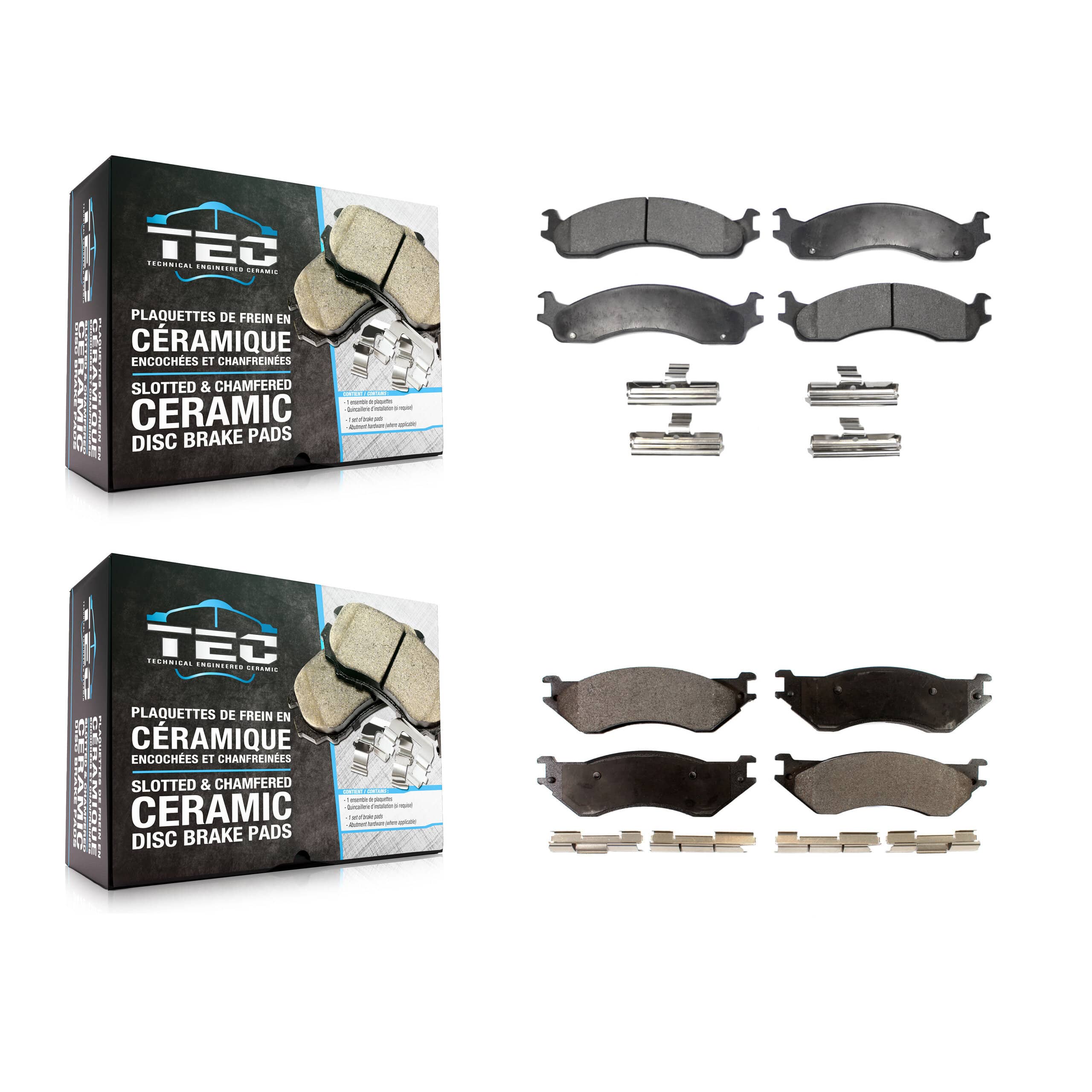 TEC - KTC-100356 - Front and Rear Disc Brake Pad Kits