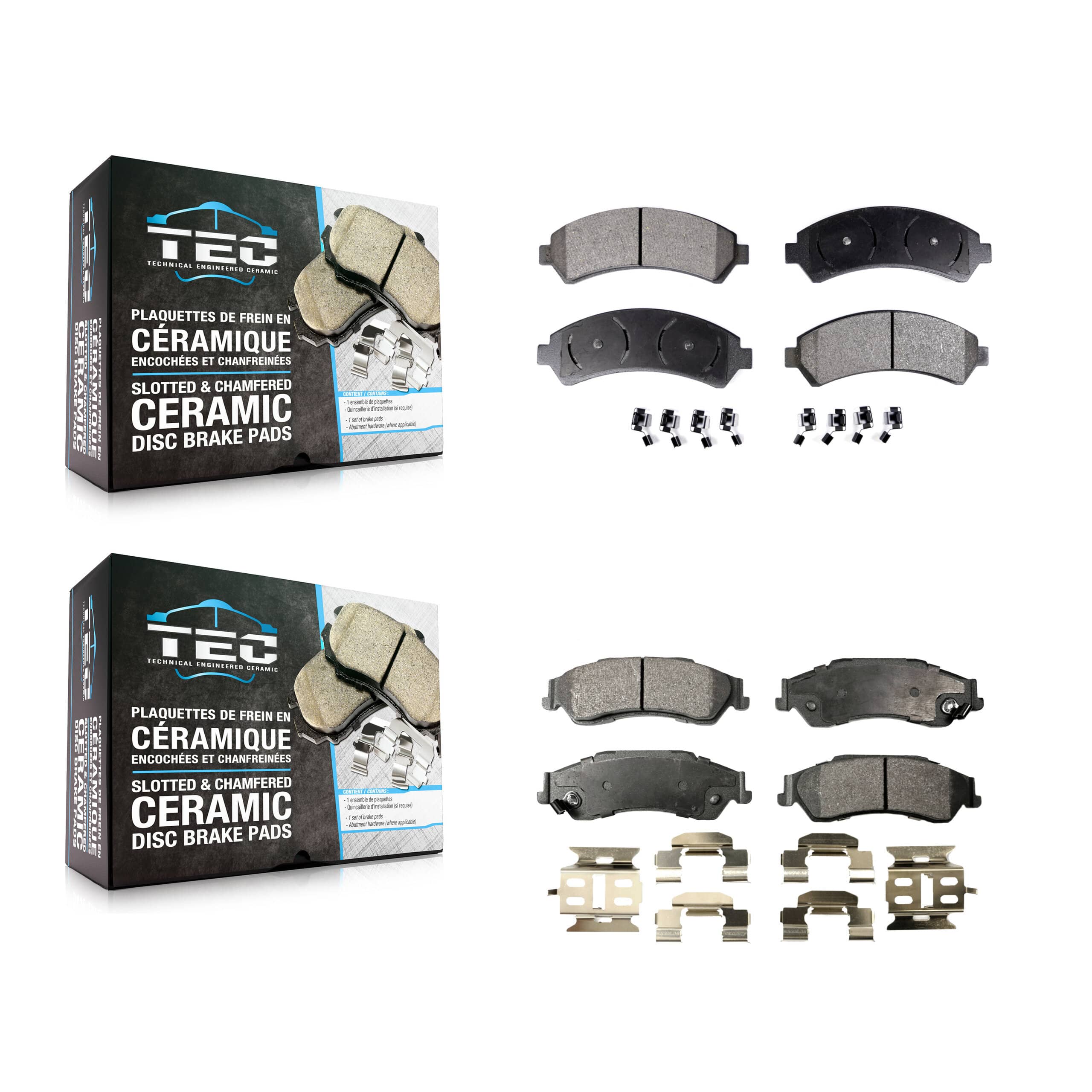 TEC - KTC-100378 - Front and Rear Disc Brake Pad Kits