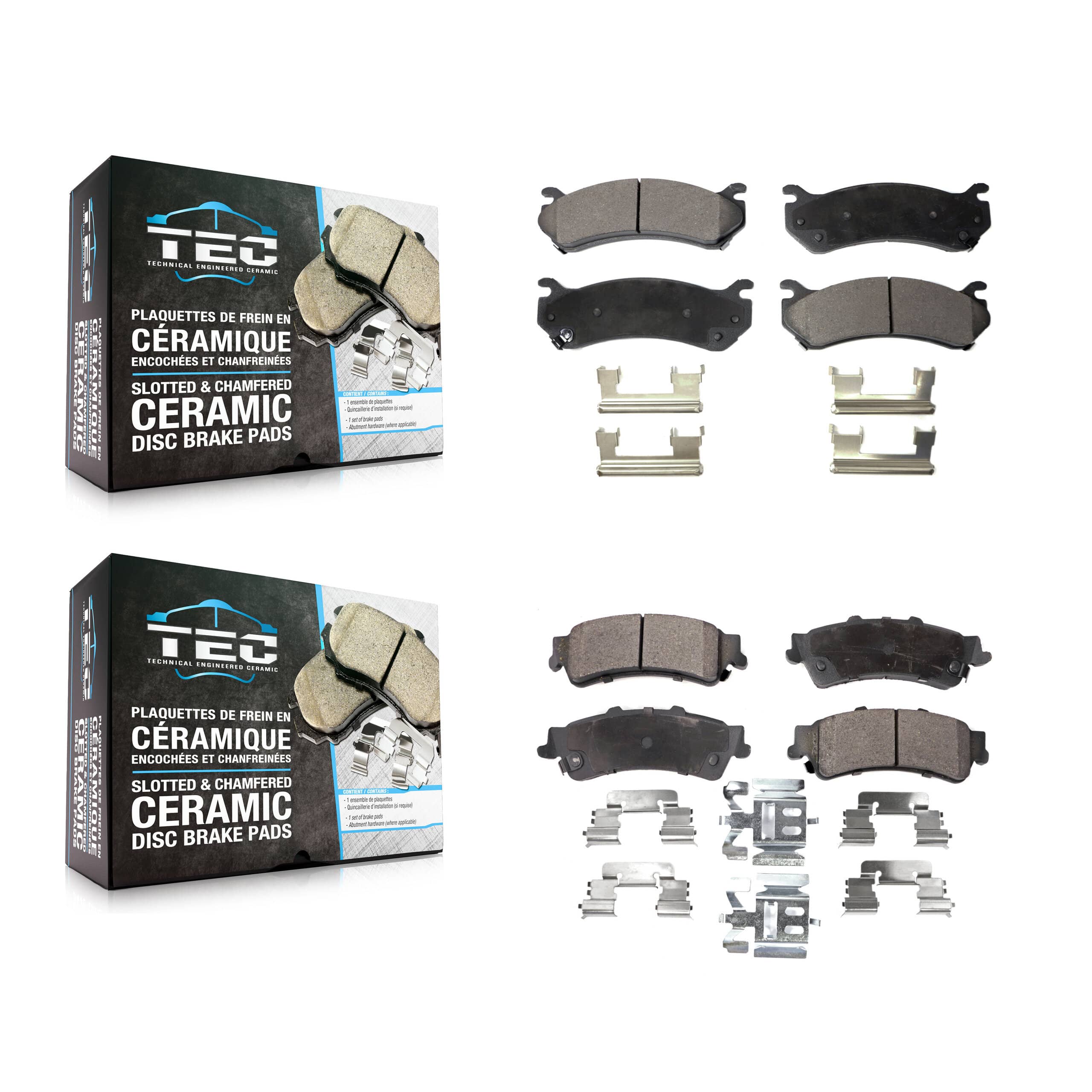 TEC - KTC-100392 - Front and Rear Disc Brake Pad Kits