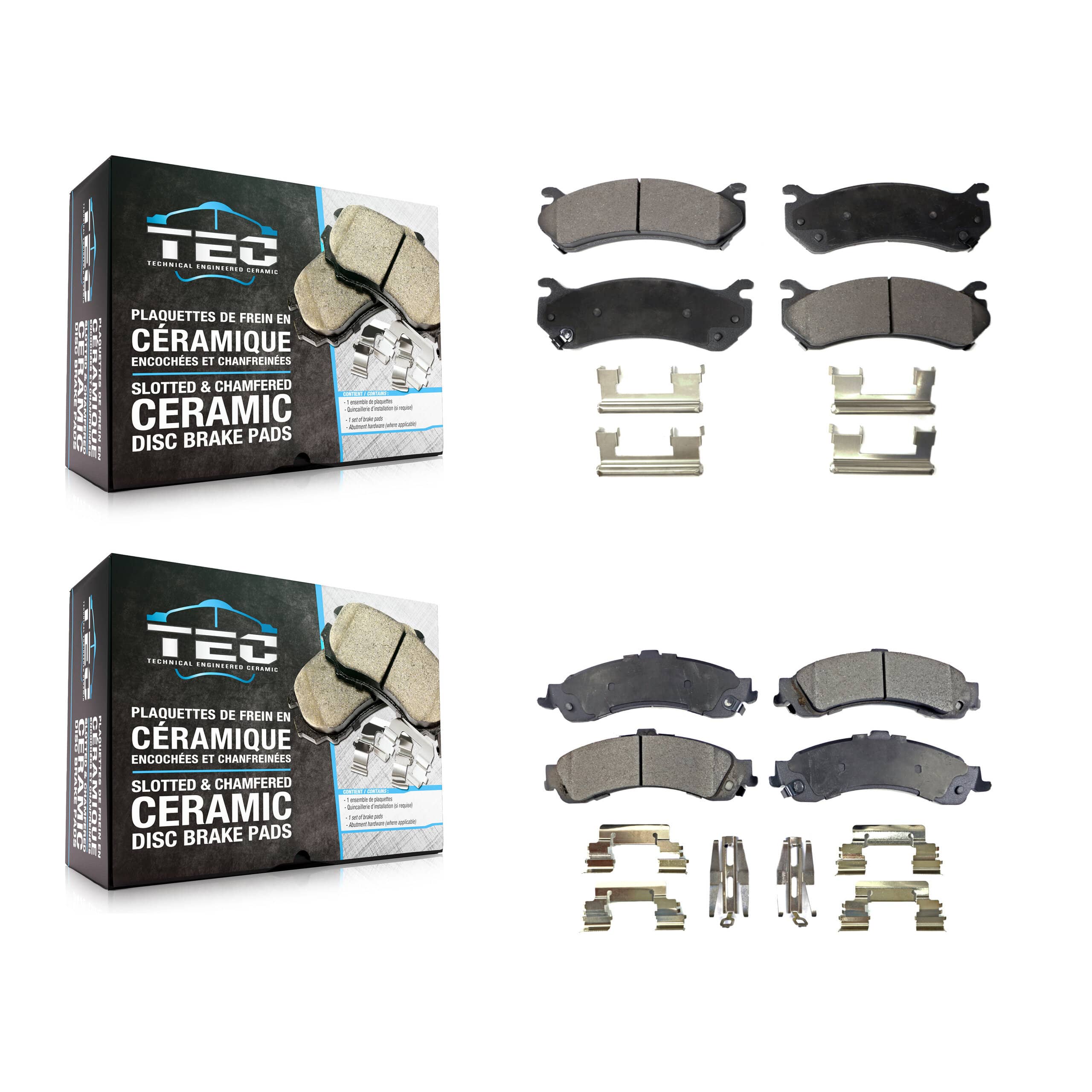 TEC - KTC-100393 - Front and Rear Disc Brake Pad Kits