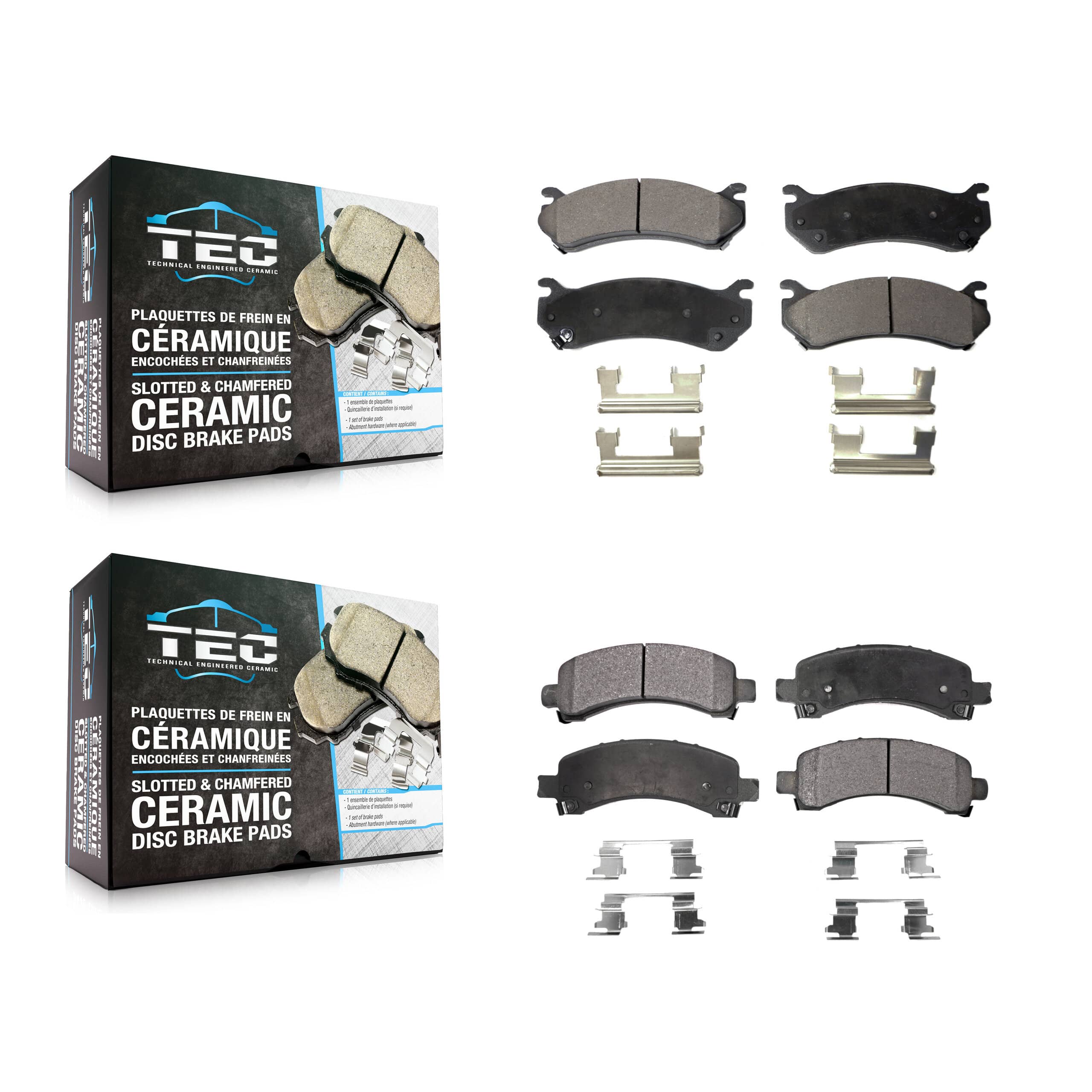 TEC - KTC-100395 - Front and Rear Disc Brake Pad Kits