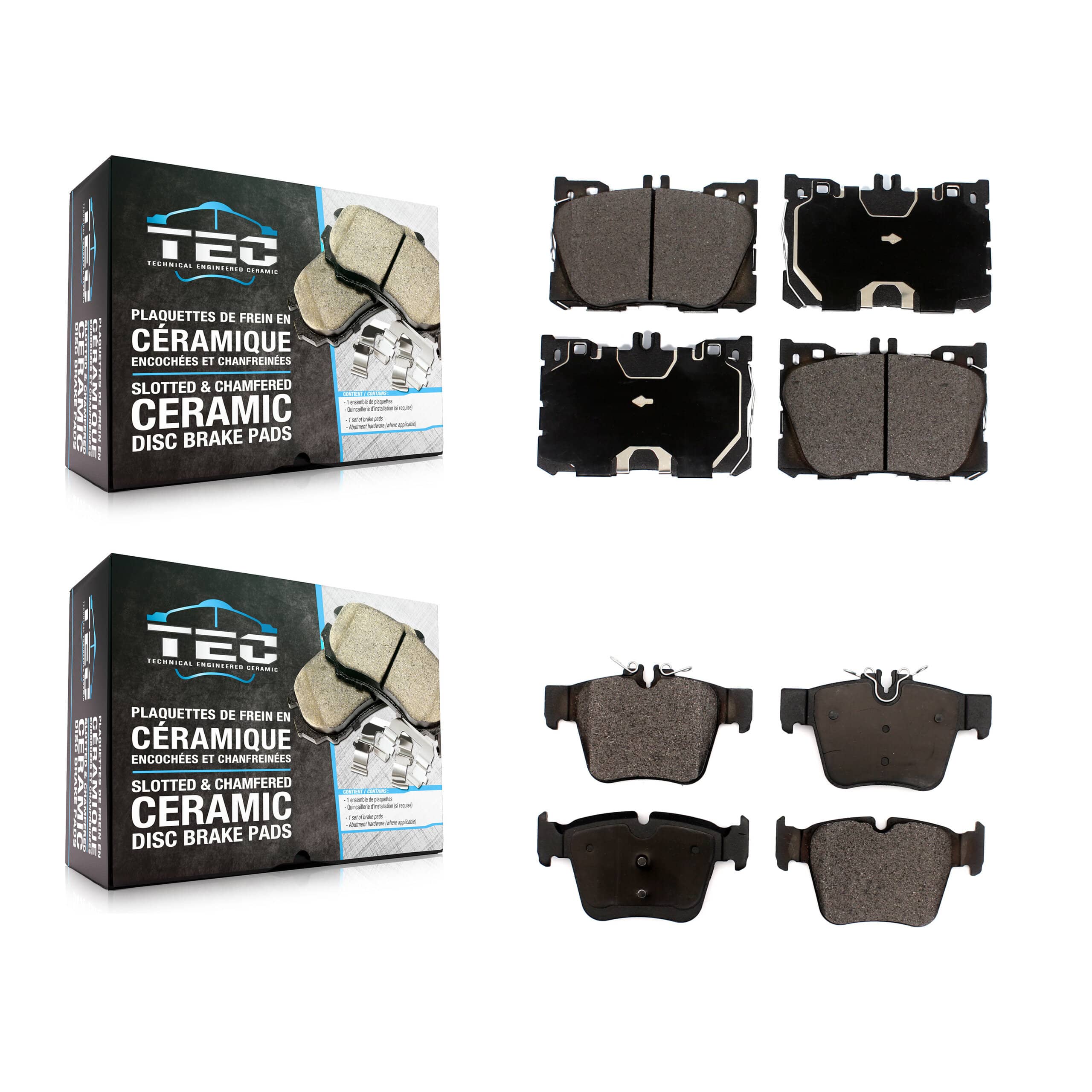TEC - KTC-100558 - Front and Rear Disc Brake Pad Kits