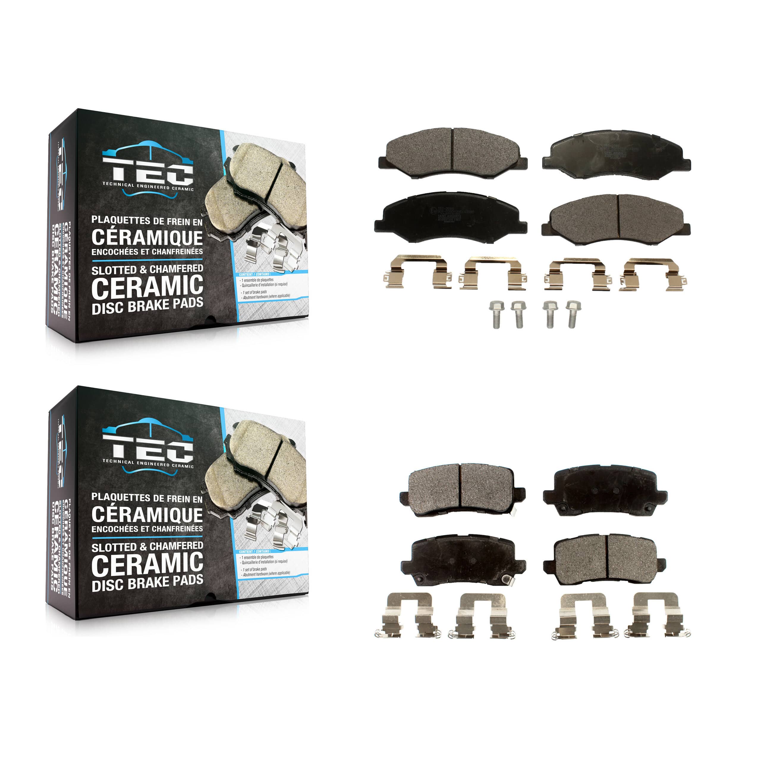 TEC - KTC-100601 - Front and Rear Disc Brake Pad Kits