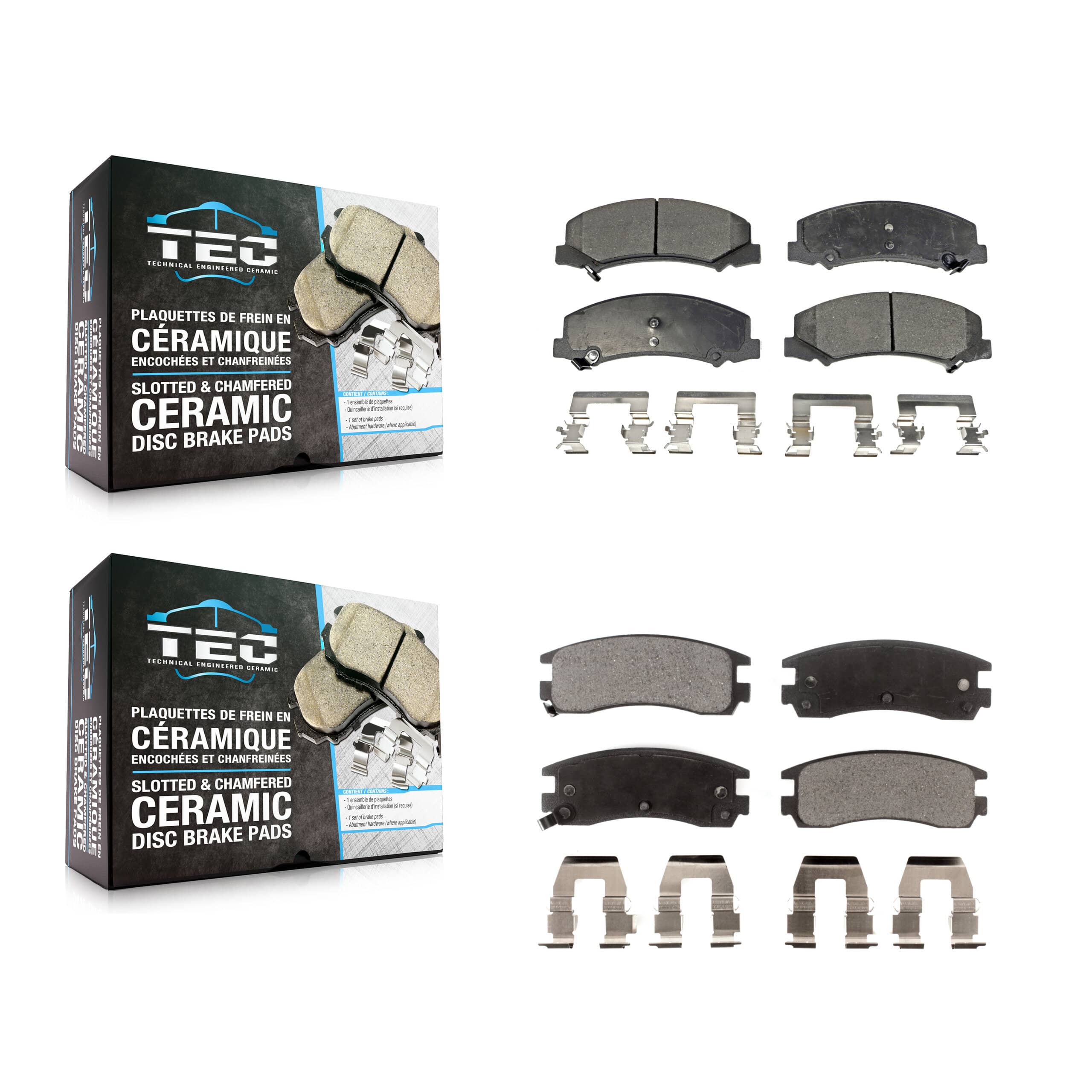 TEC - KTC-100605 - Front and Rear Disc Brake Pad Kits