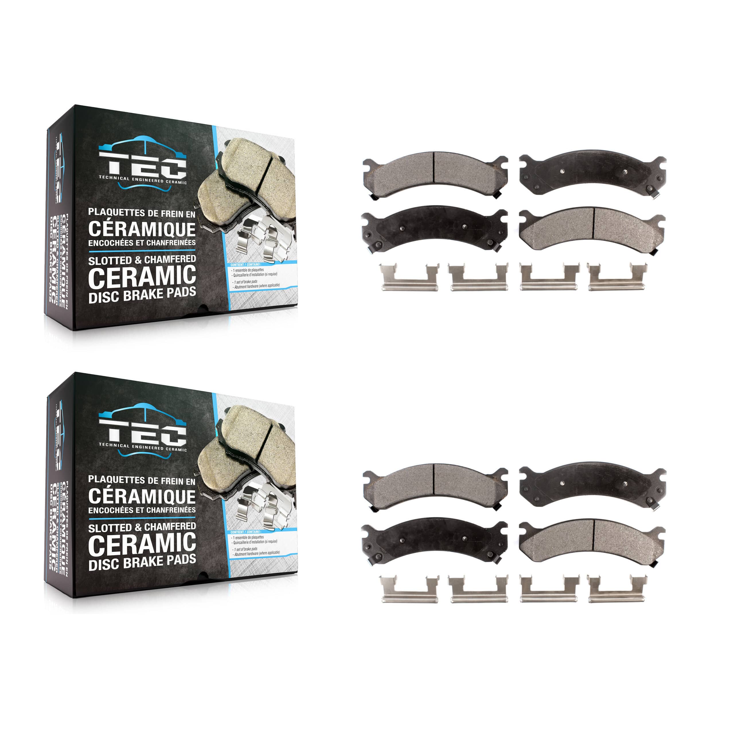TEC - KTC-100620 - Front and Rear Disc Brake Pad Kits