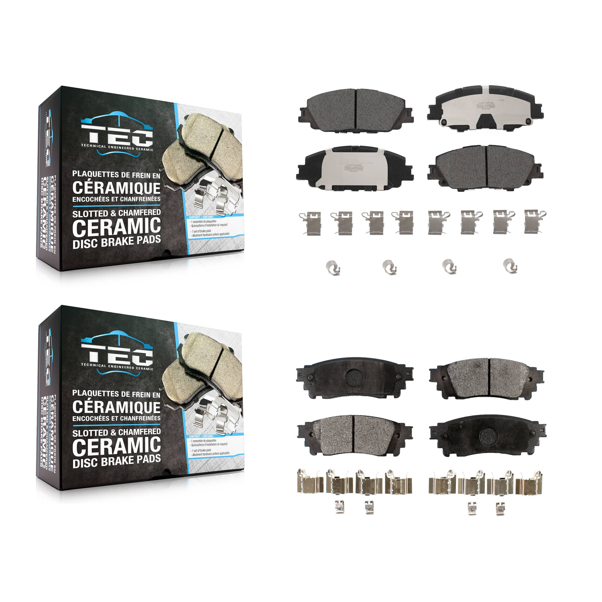 TEC - KTC-100940 - Front and Rear Disc Brake Pad Kits