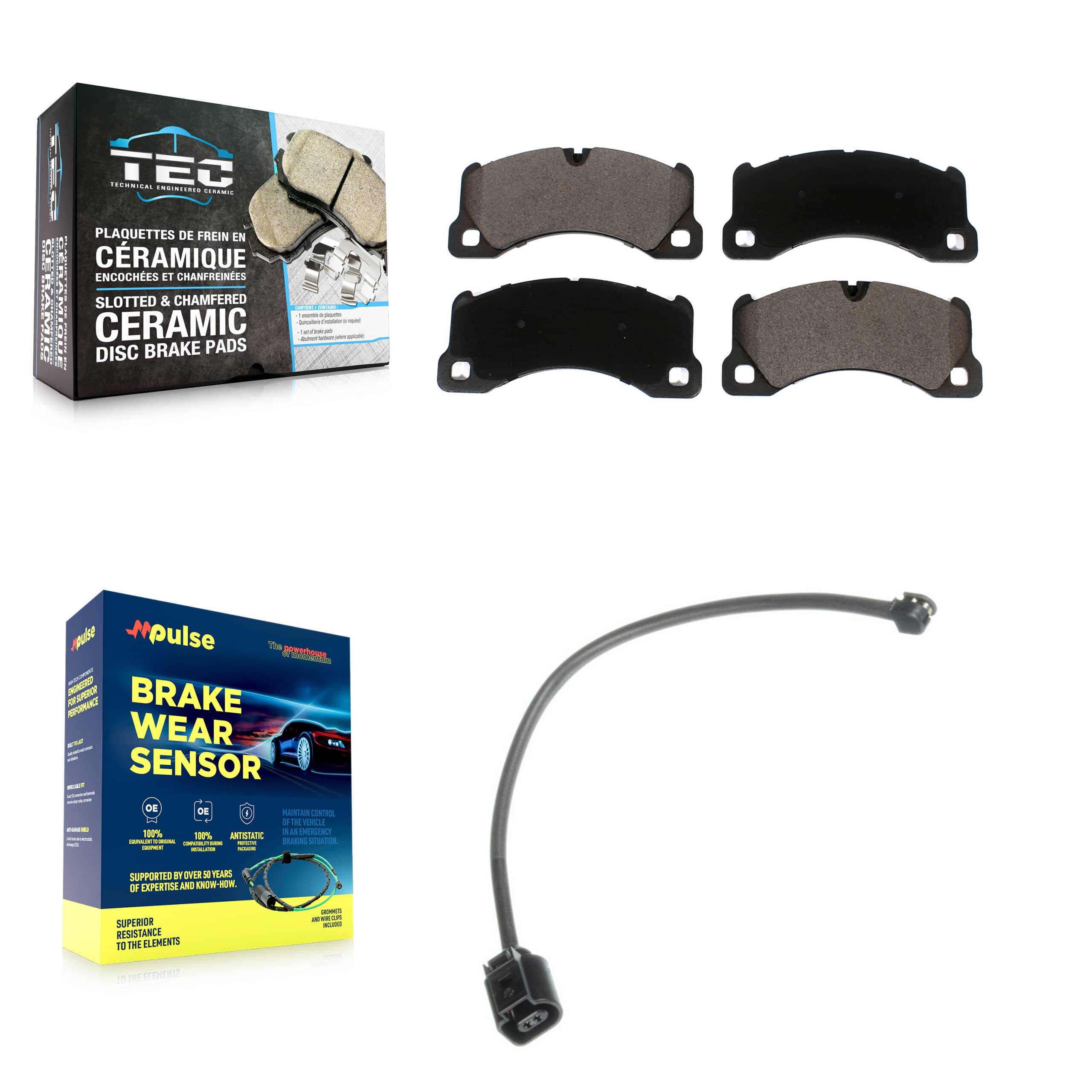 TEC - KTW-100036 - Front Disc Brake Pad Kits
