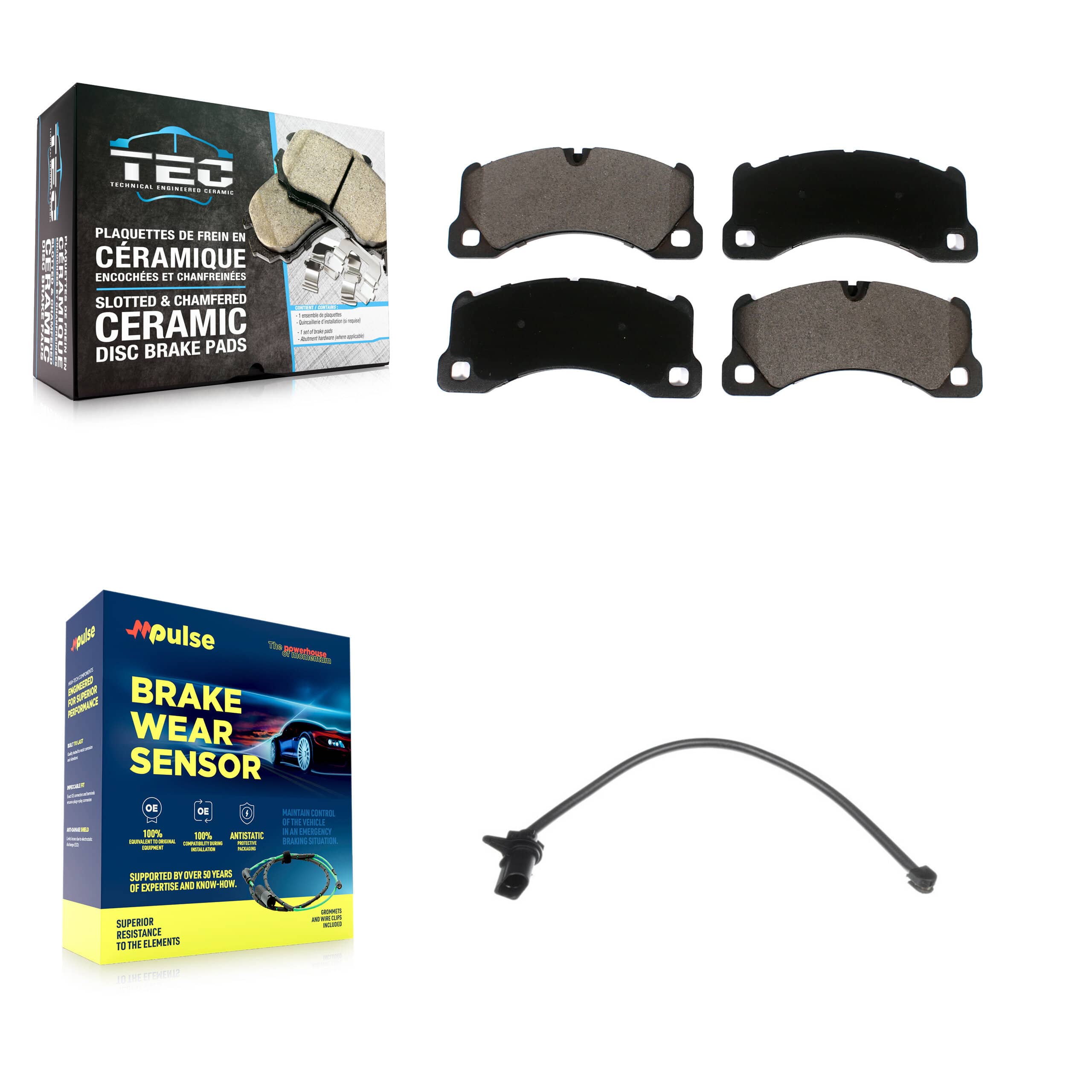 TEC - KTW-100043 - Front Disc Brake Pad Kits