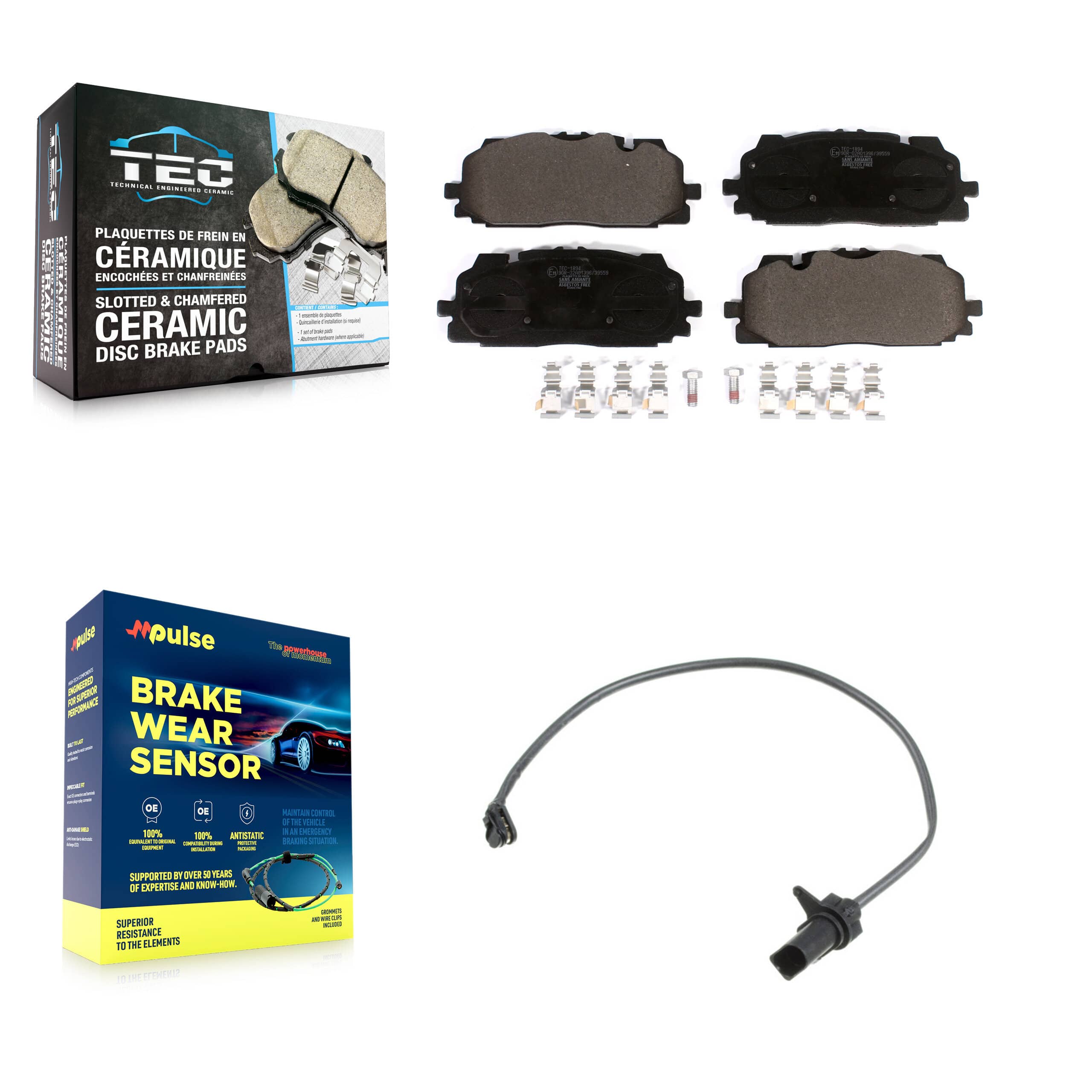 TEC - KTW-100068 - Front Disc Brake Pad Kits