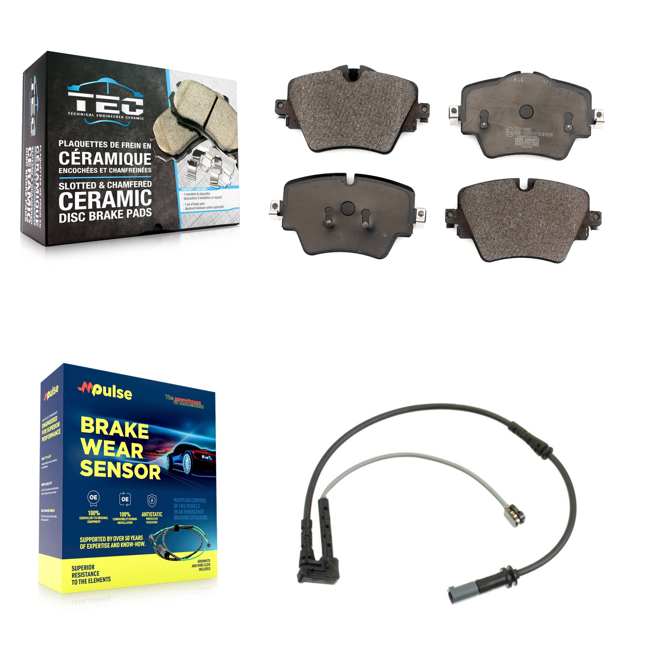 TEC - KTW-100071 - Front Disc Brake Pad Kits
