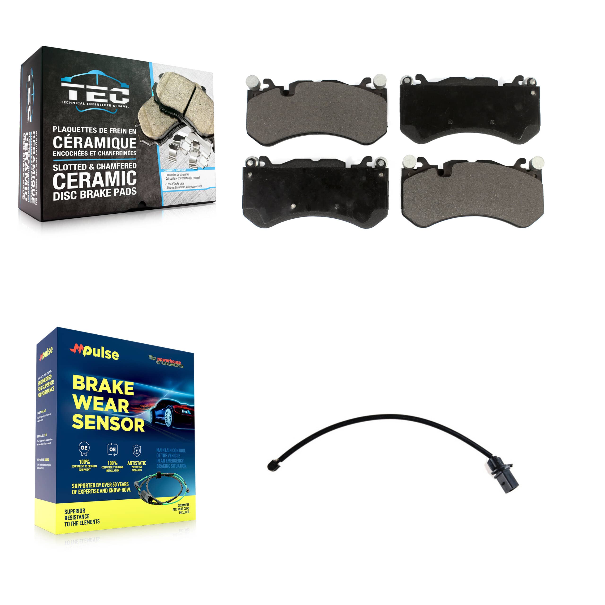 TEC - KTW-100087 - Front Disc Brake Pad Kits