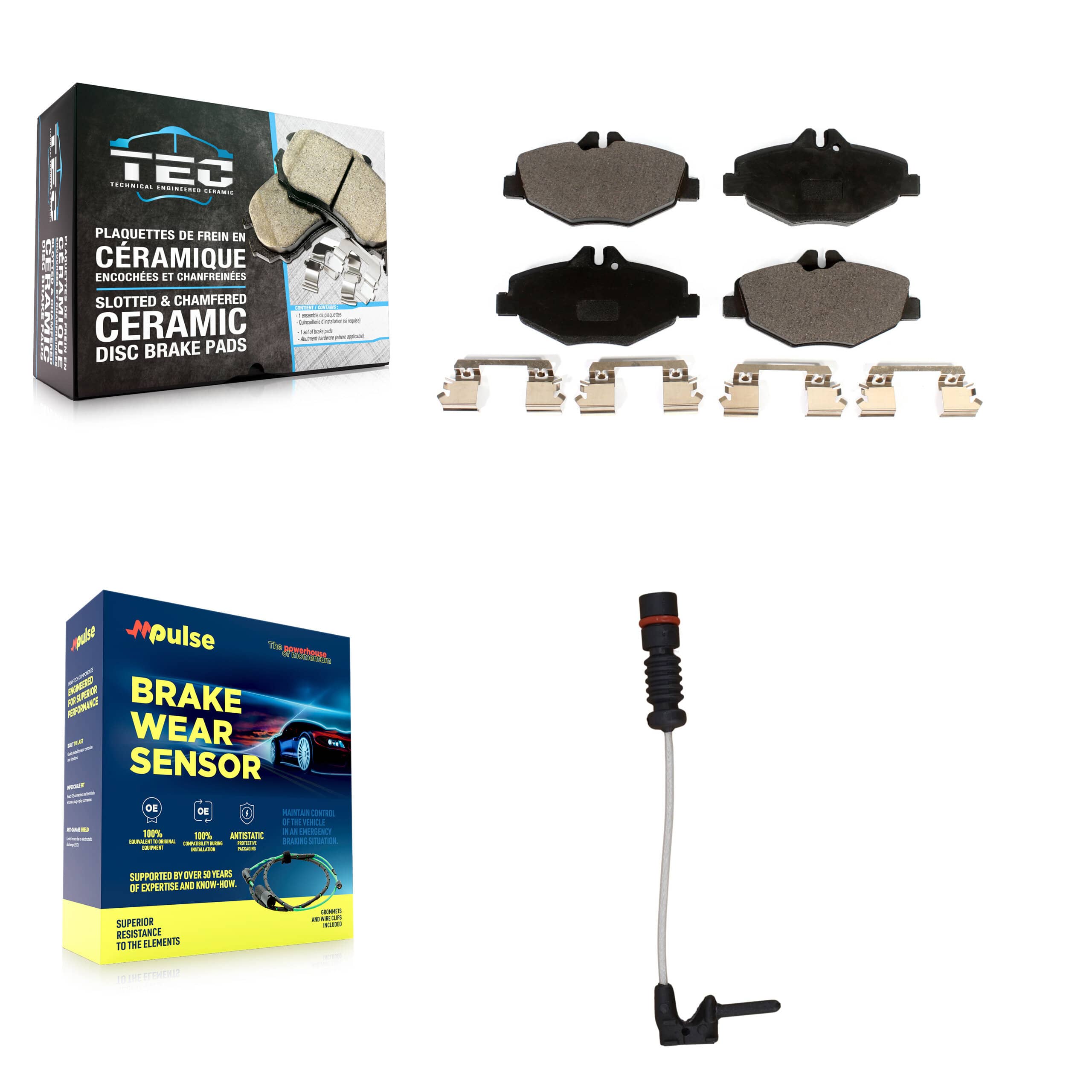TEC - KTW-100092 - Front Disc Brake Pad Kits