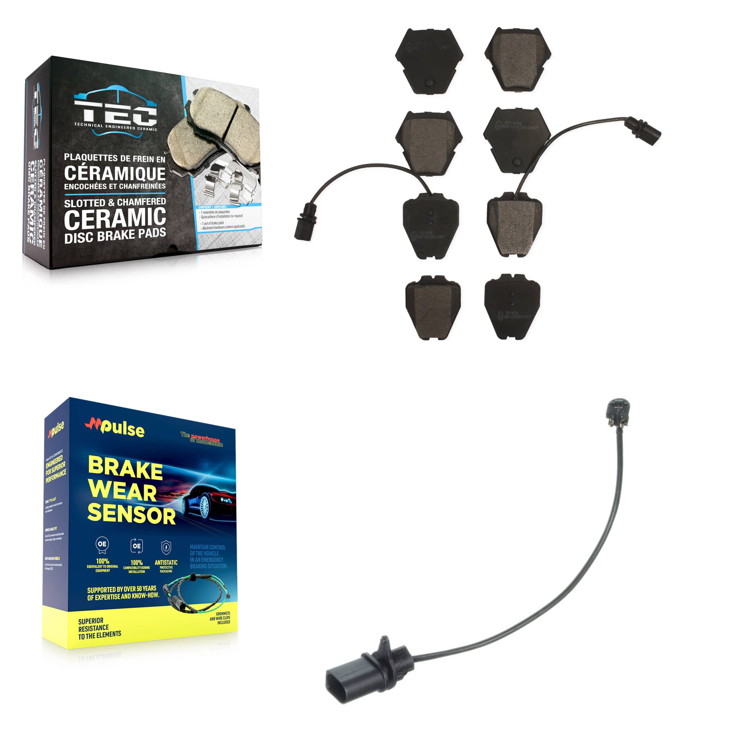TEC - KTW-100136 - Front Disc Brake Pad Kits
