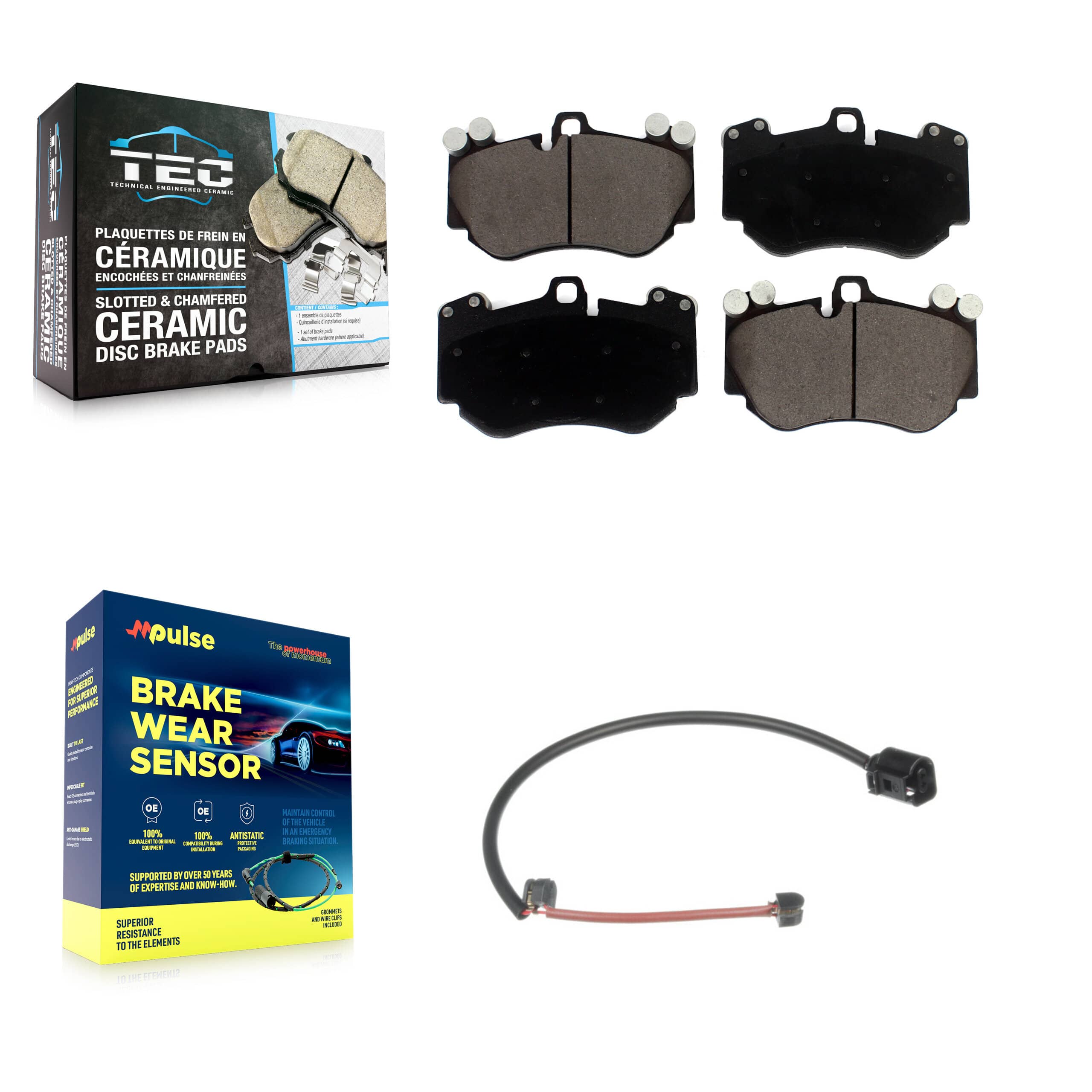 TEC - KTW-100161 - Front Disc Brake Pad Kits