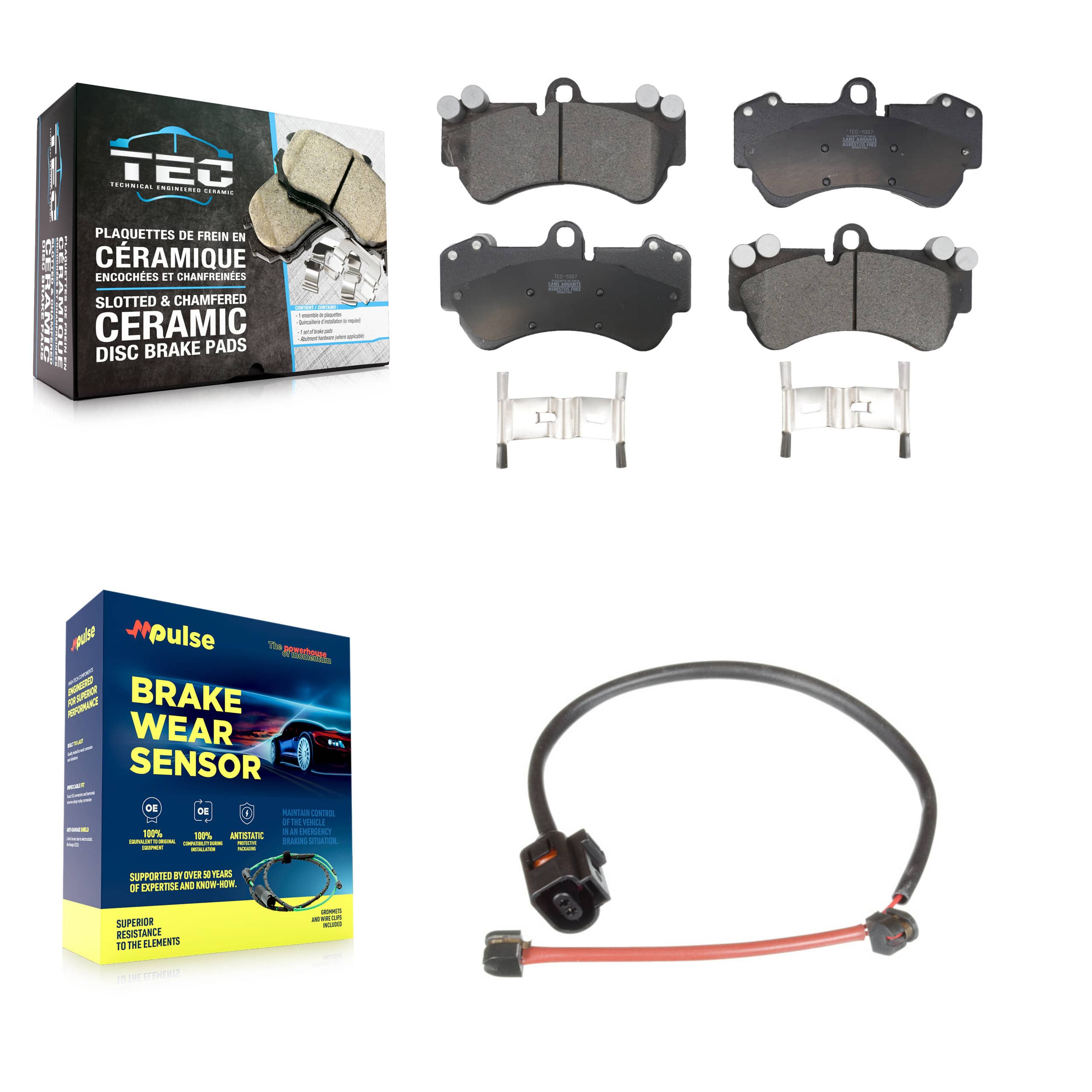 TEC - KTW-100163 - Front Disc Brake Pad Kits