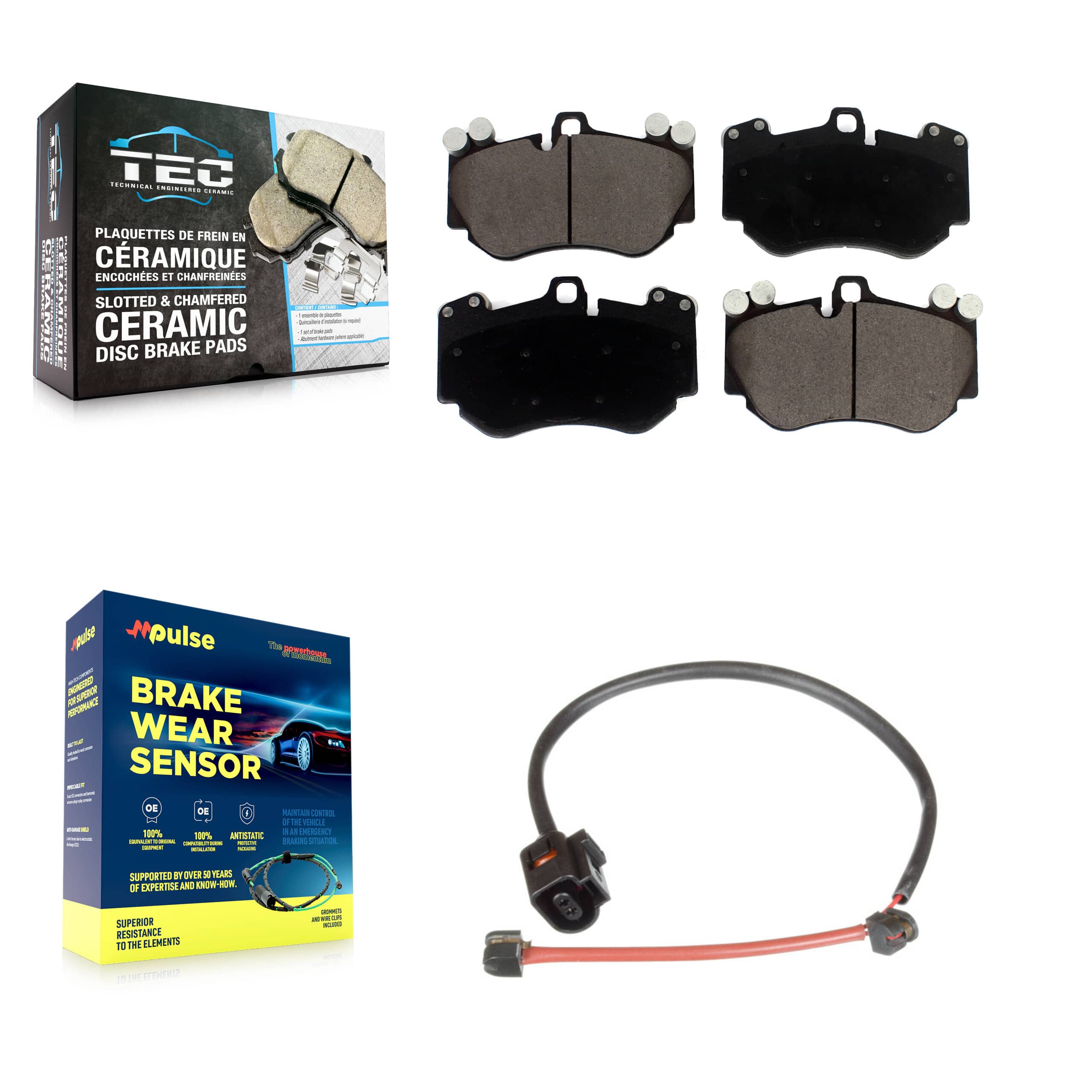 TEC - KTW-100165 - Front Disc Brake Pad Kits