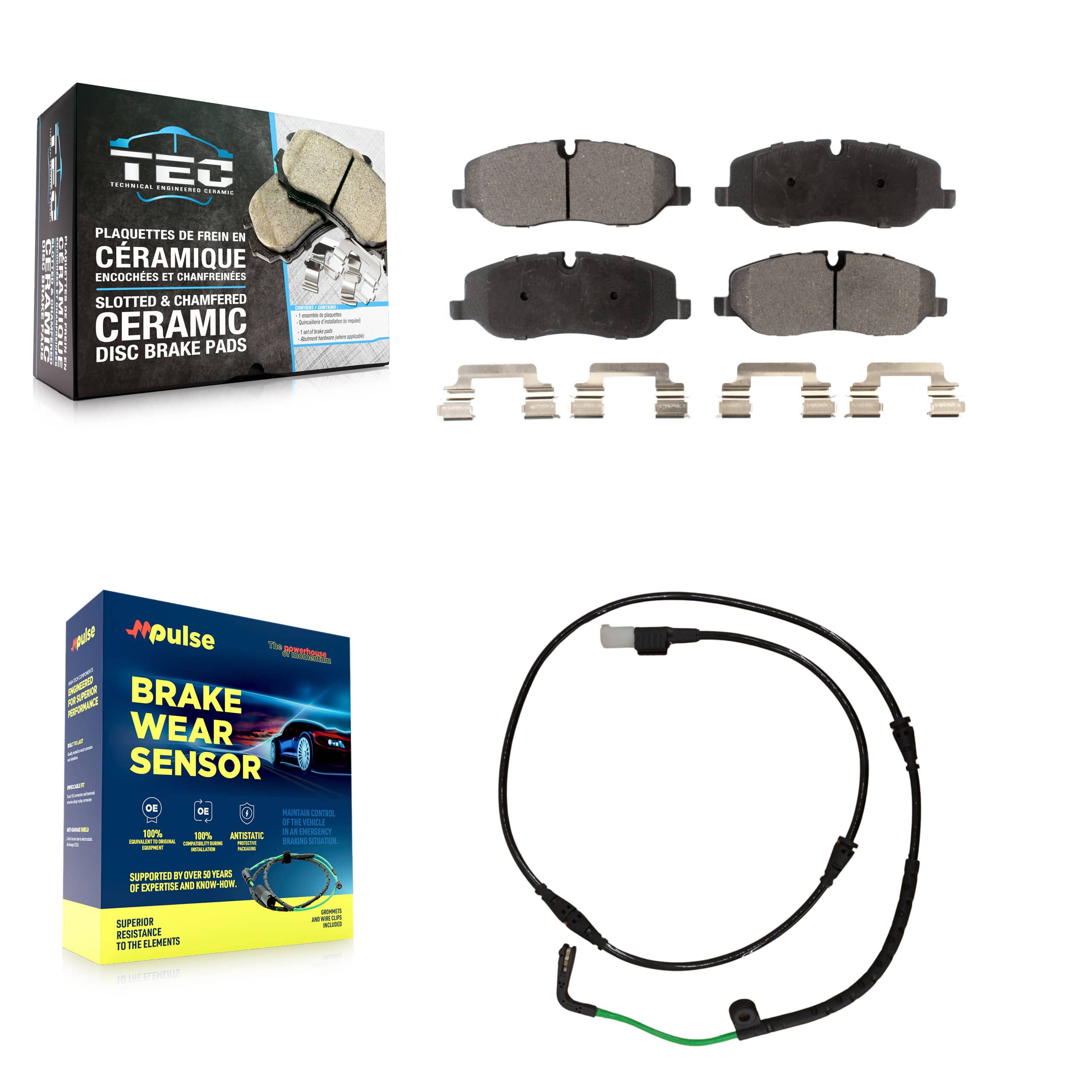 TEC - KTW-100190 - Front Disc Brake Pad Kits