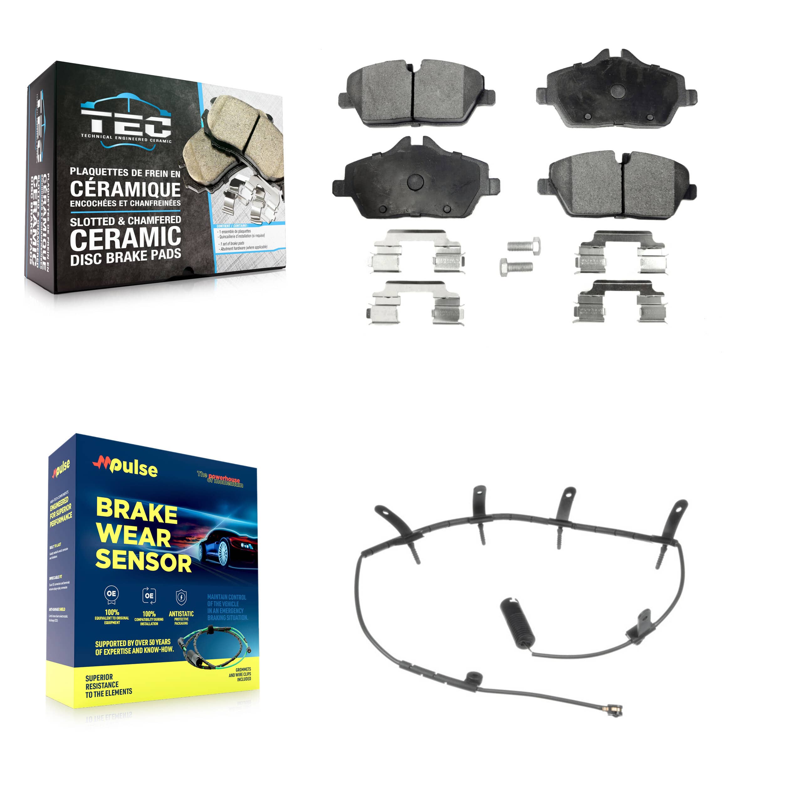 TEC - KTW-100198 - Front Disc Brake Pad Kits