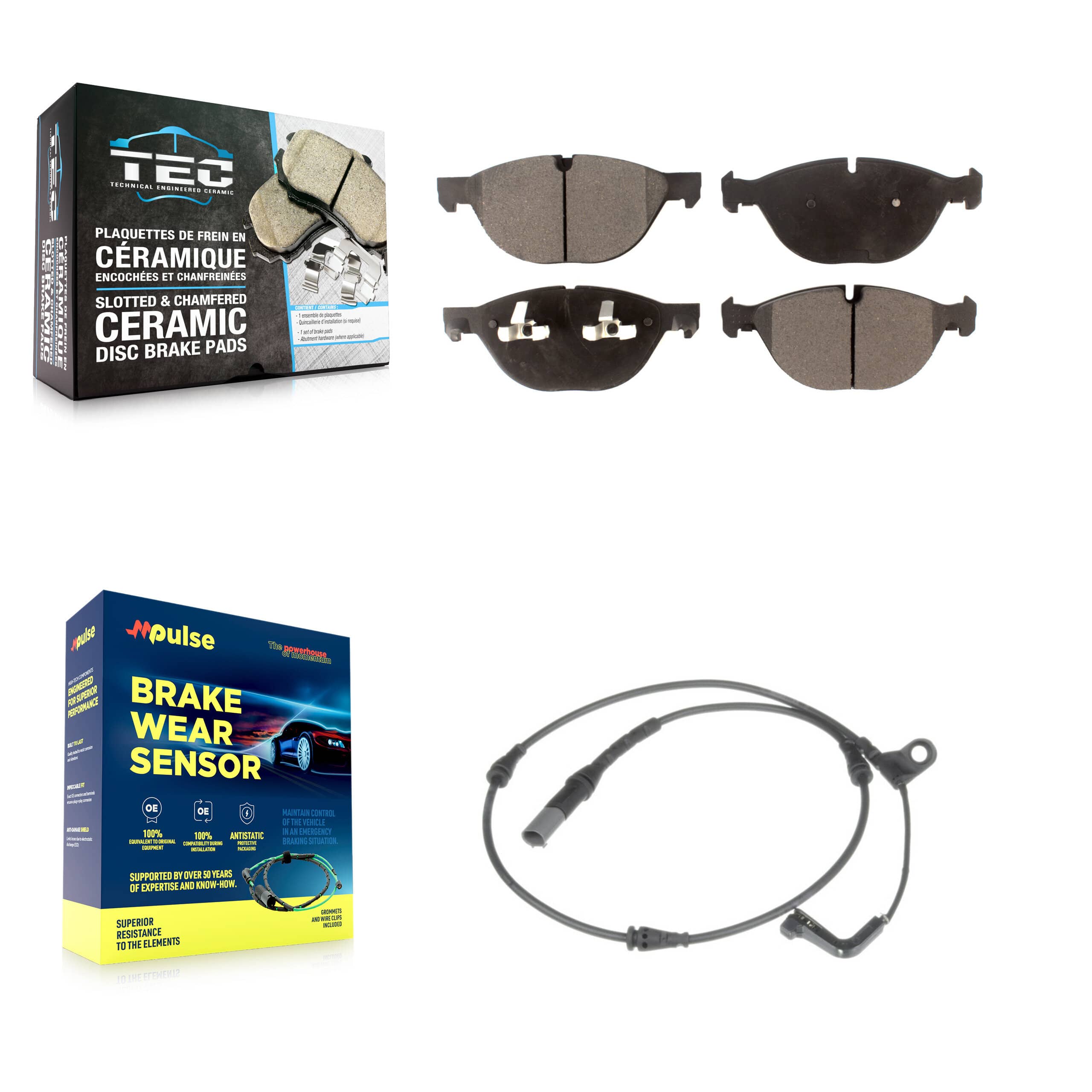 TEC - KTW-100207 - Front Disc Brake Pad Kits